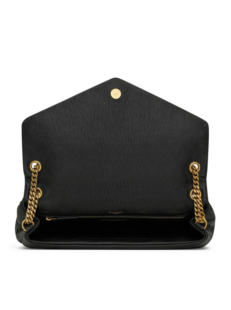 Saint Laurent Women Calypso Large Bag In Natural Grain Lambskin SAINT LAURENT