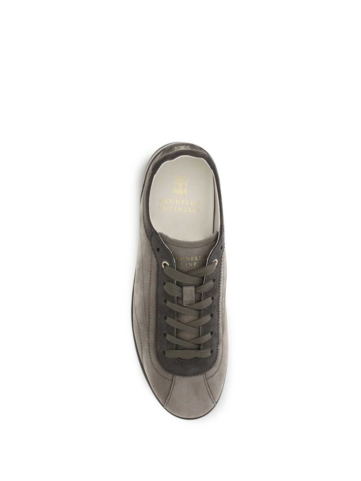Brunello Cucinelli Men Nubuck And Suede Sneakers With Slim Sole BRUNELLO CUCINELLI