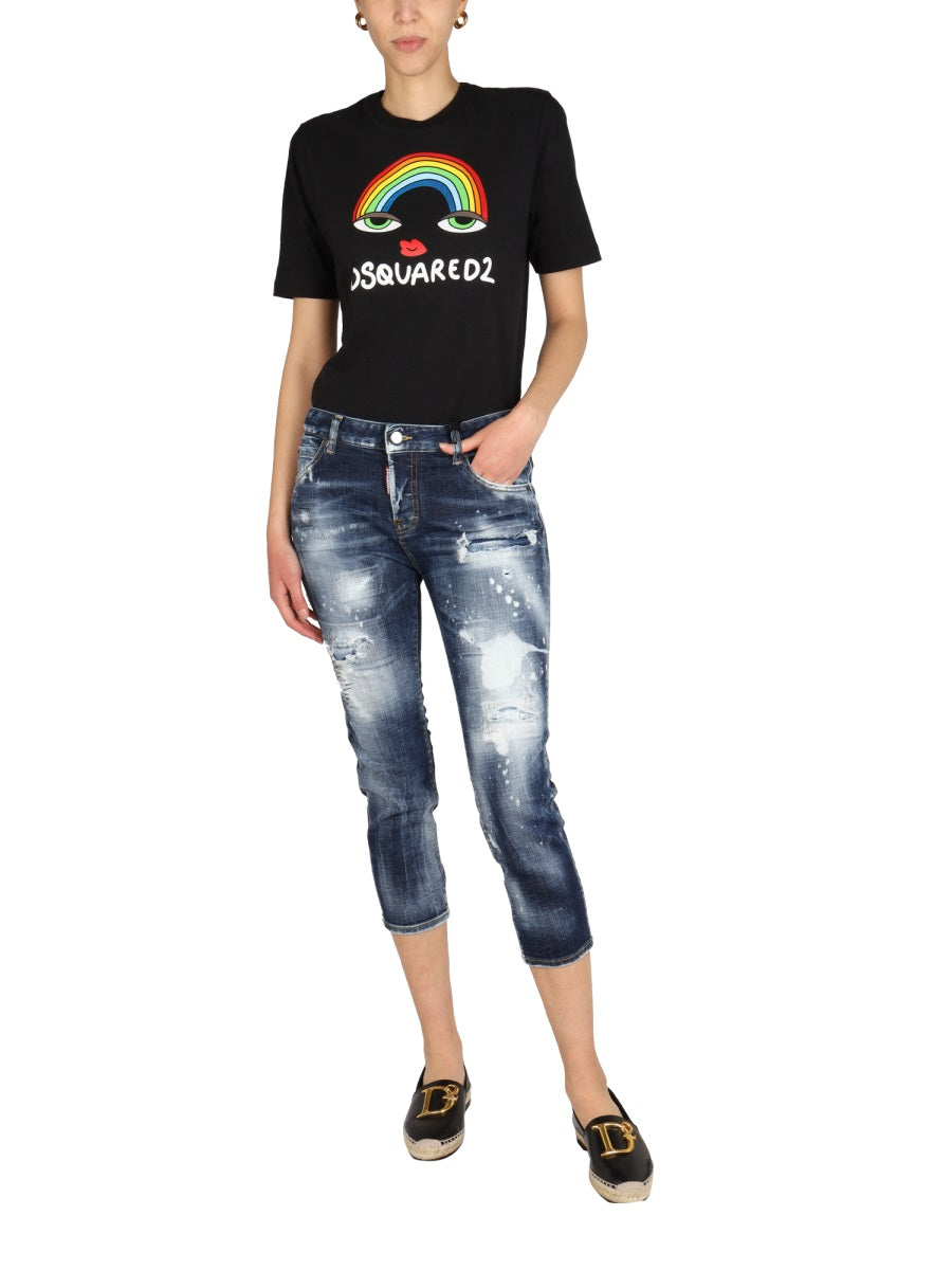 Dsquared Women Rainbow Renny T-Shirt DSQUARED2