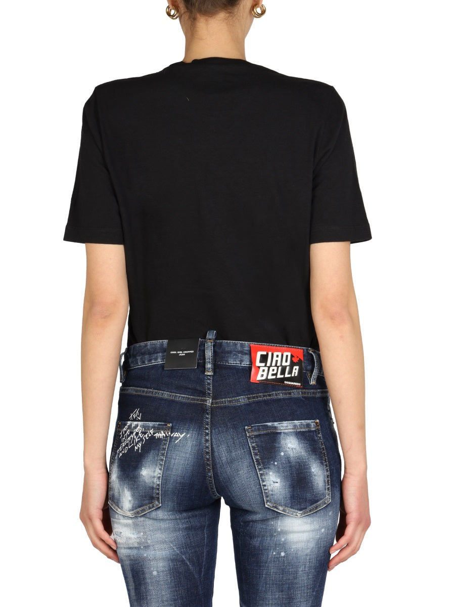 Dsquared Women Rainbow Renny T-Shirt DSQUARED2
