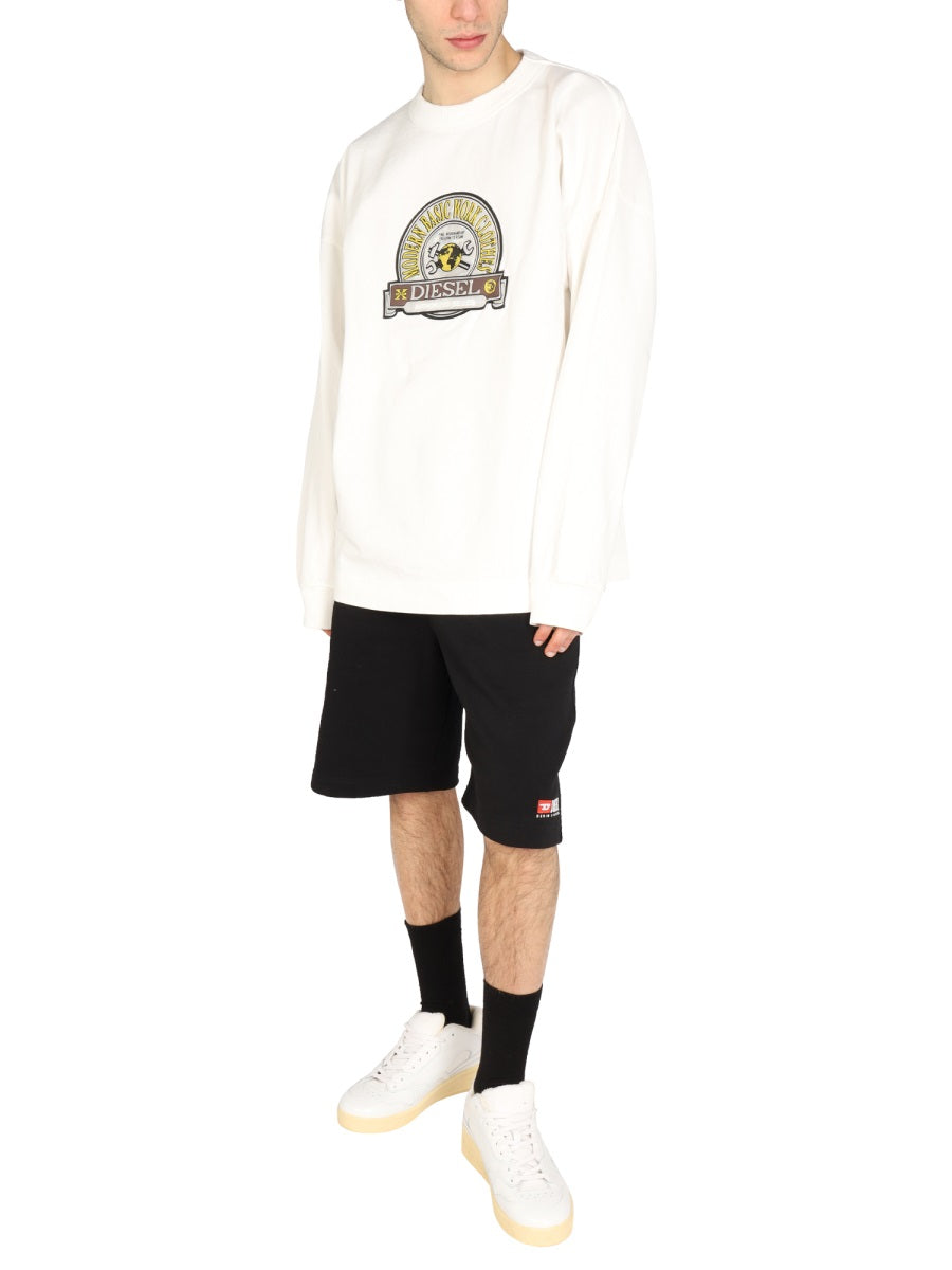 Diesel Men Logo Patch Sweatshirt DIESEL