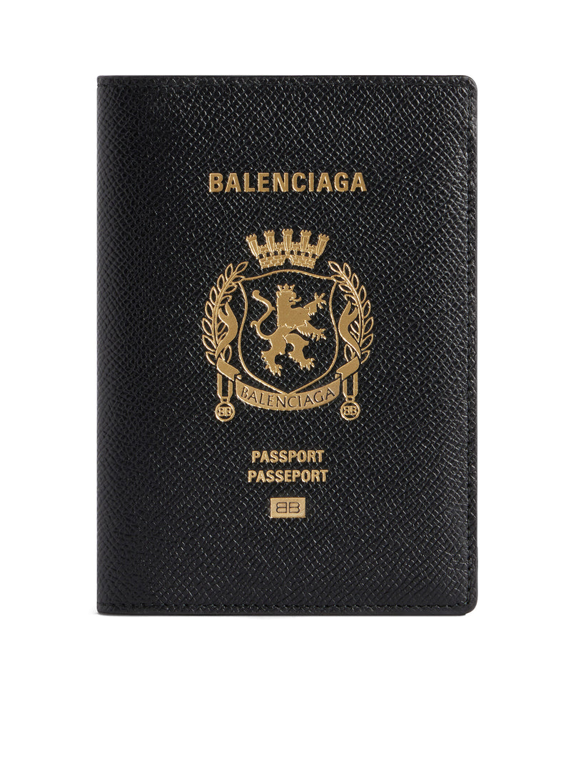 Balenciaga Men Men`S Passport Case In Black BALENCIAGA