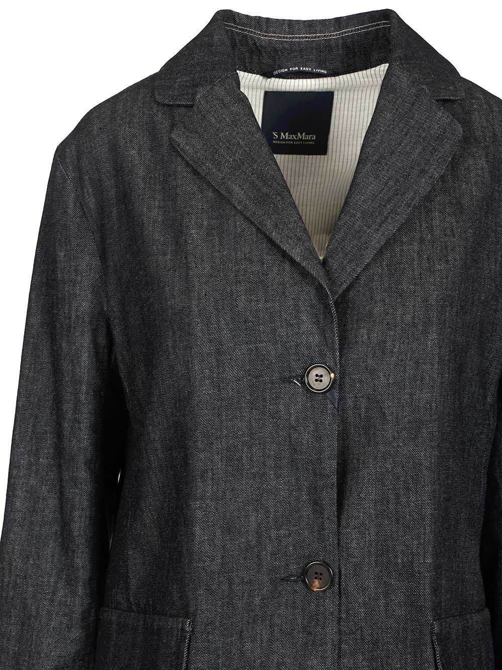 'S Max Mara Women "Leone" Stretch Denim Jacket S MAX MARA