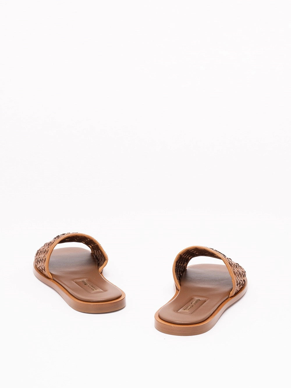 Miu Miu Women Woven Slide Sandals MIU MIU