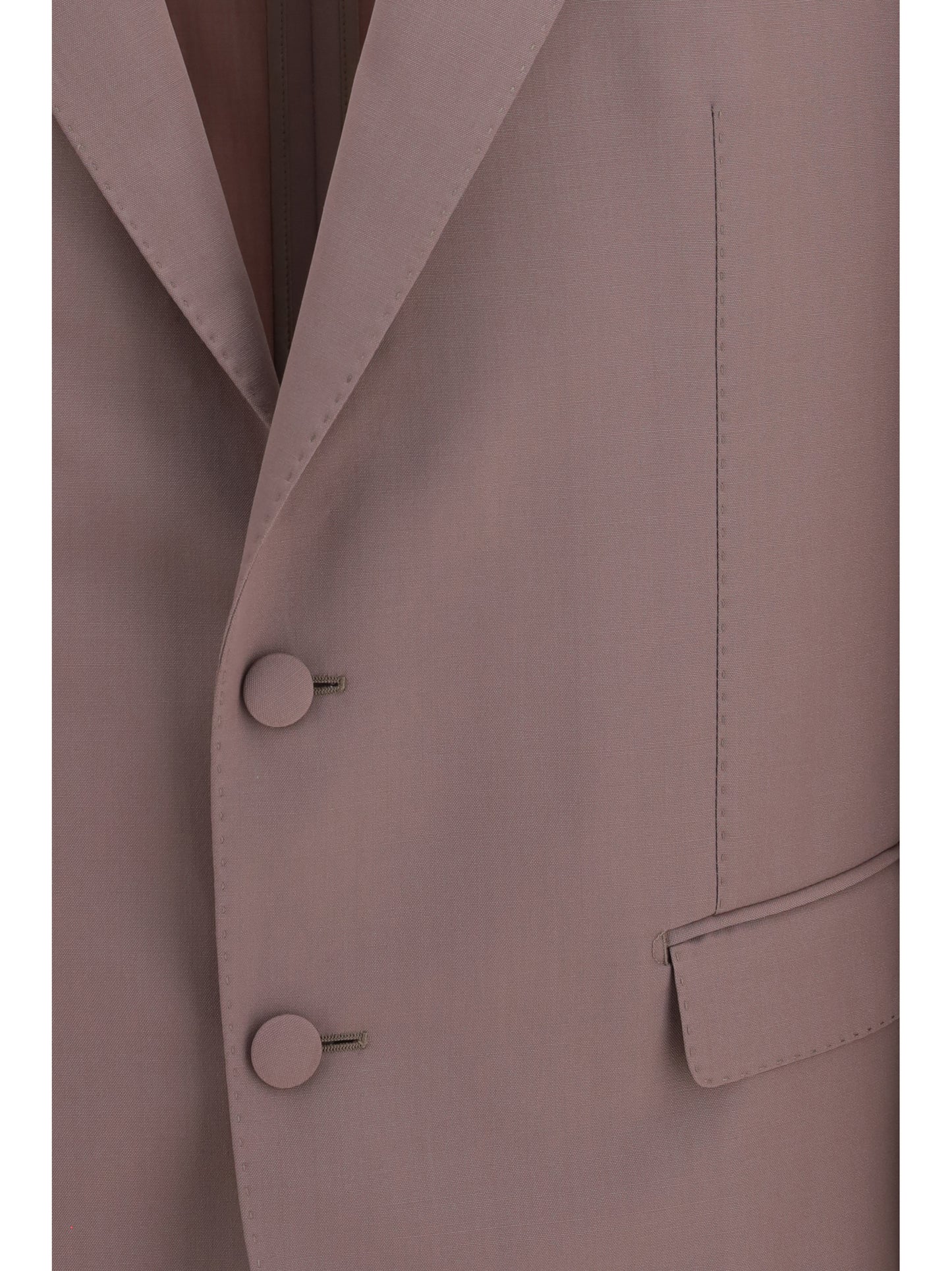 Dolce & Gabbana Men Single-Breasted Wool Poplin Jacket DOLCE & GABBANA