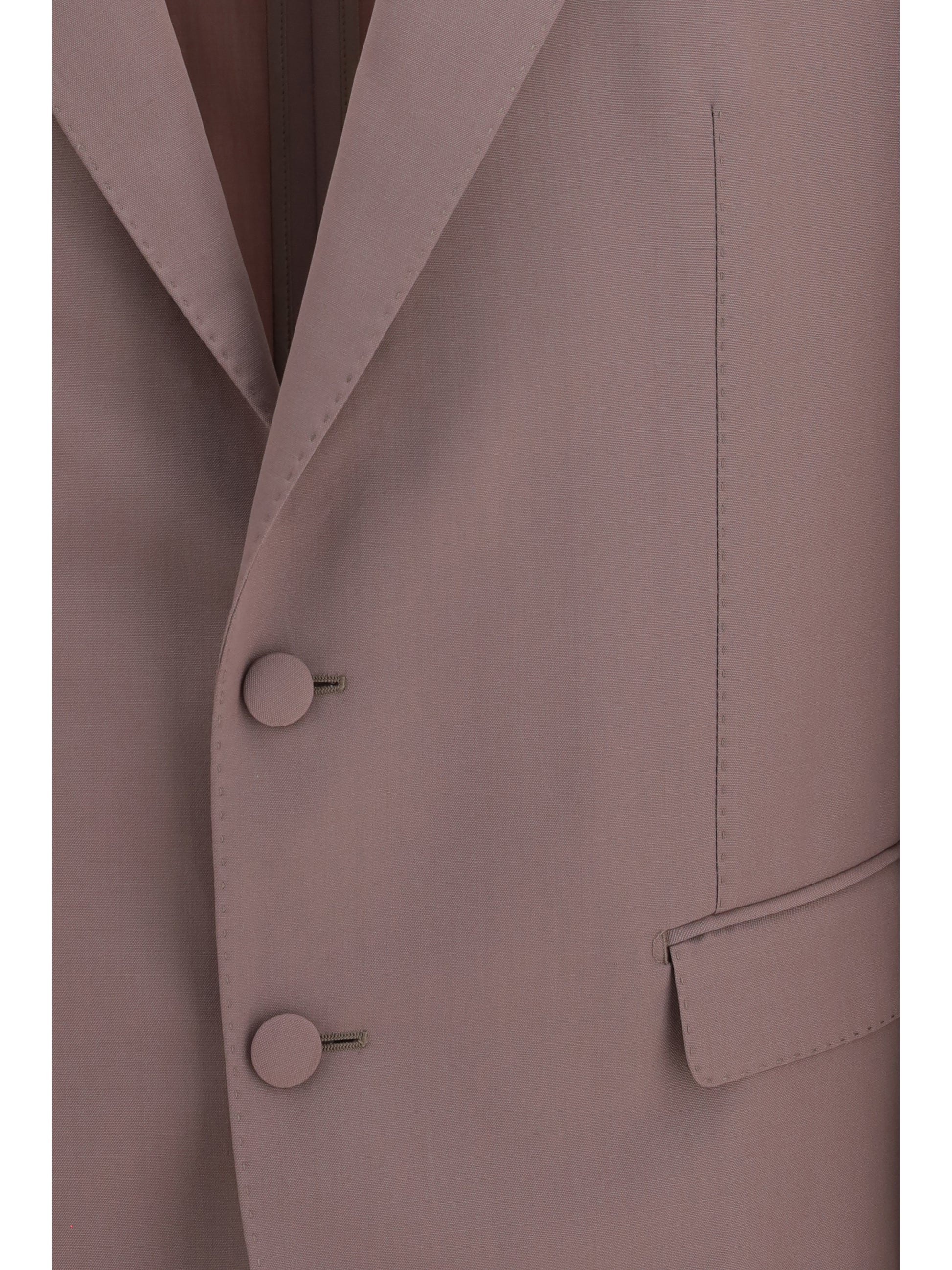 Dolce & Gabbana Men Single-Breasted Wool Poplin Jacket DOLCE & GABBANA