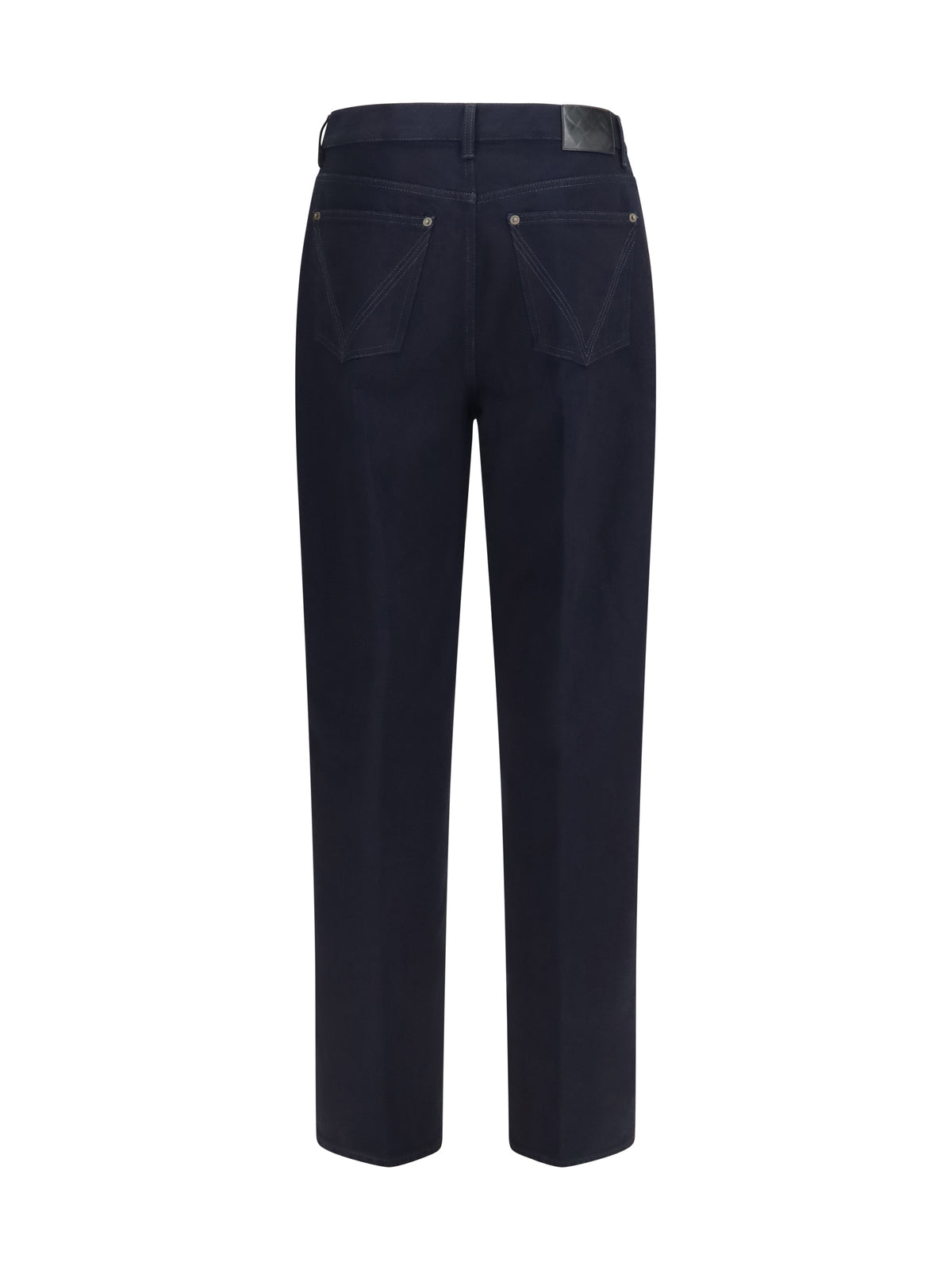 Bottega Veneta Men Wide-Leg Jeans With Intrecciato Patch BOTTEGA VENETA
