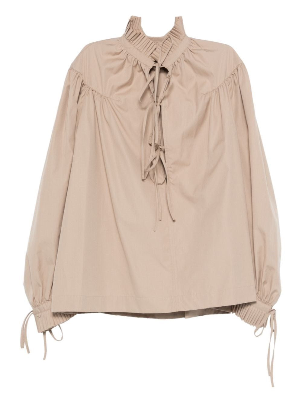 Dries Van Noten Women Cotton Poplin Blouse With Ruffles DRIES VAN NOTEN