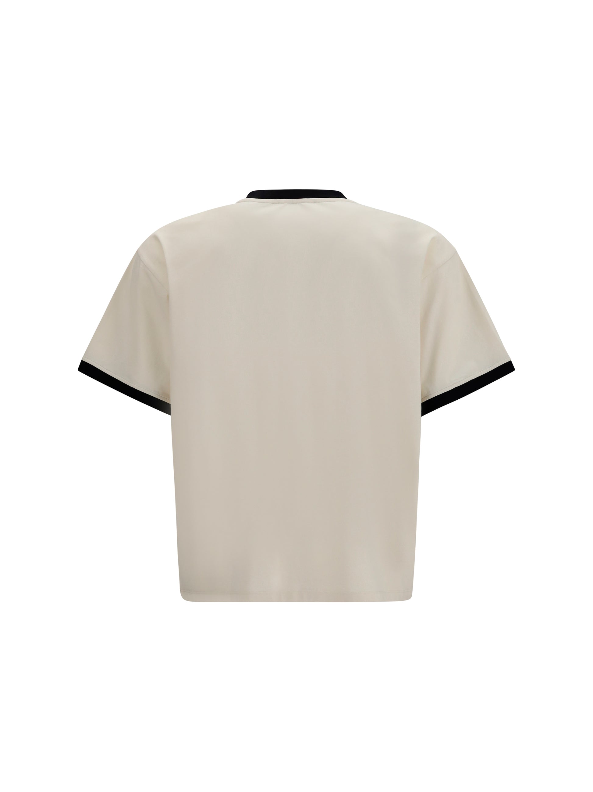 Versace Men Cotton Jersey T-Shirt With Poplin Balloo VERSACE