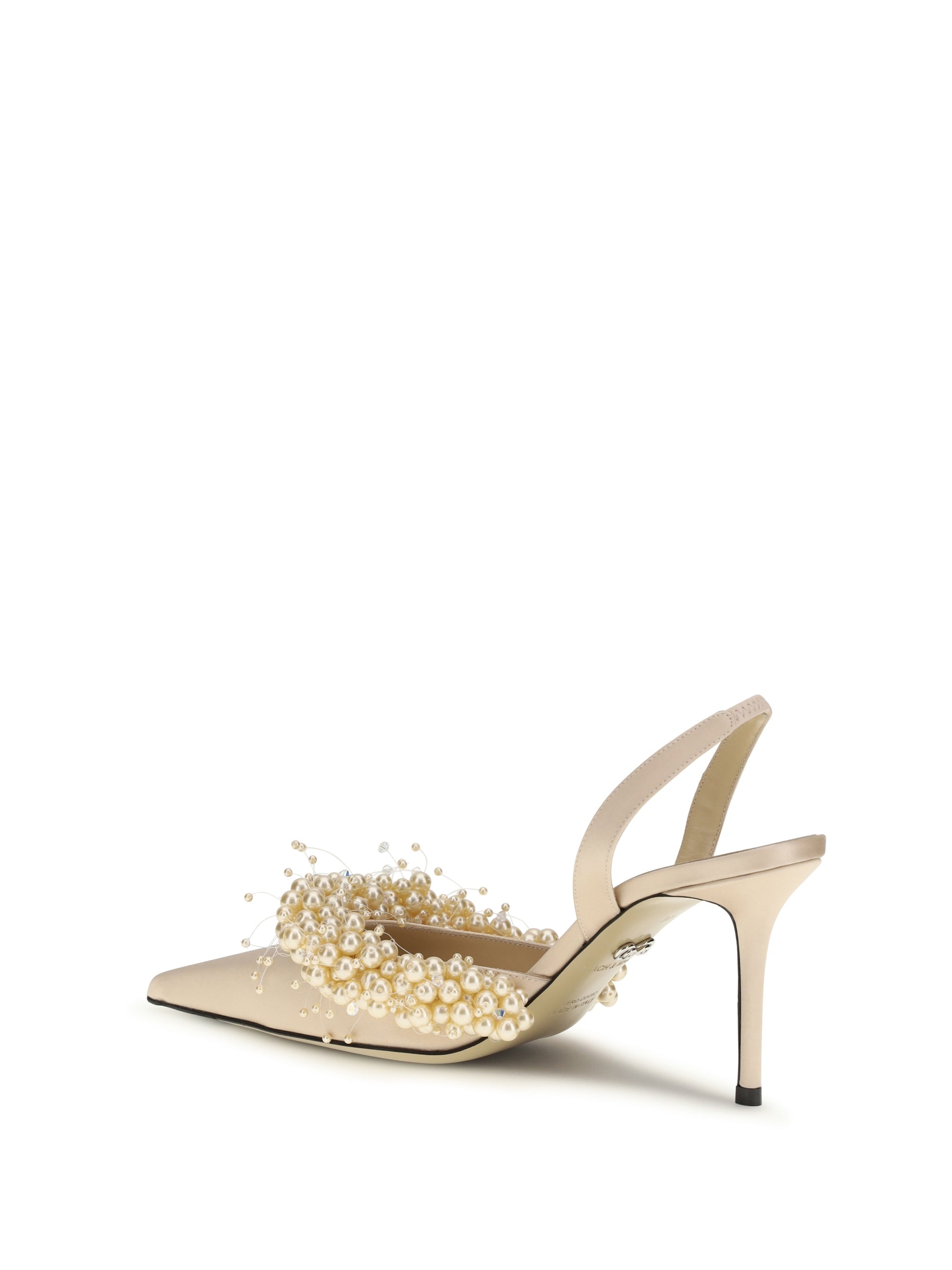 Mach & Mach Women Slingback Pumps With Pearls MACH & MACH