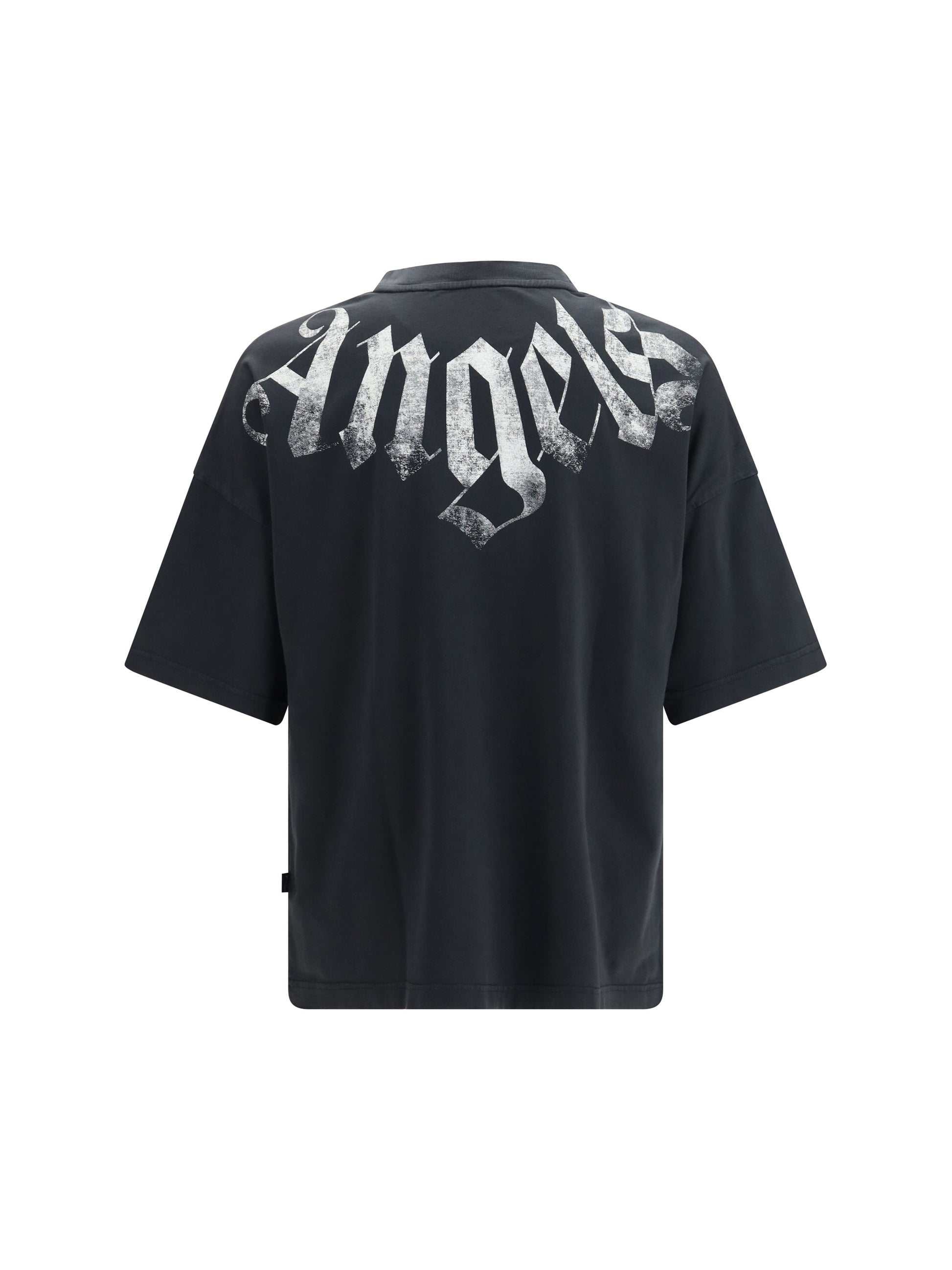 Palm Angels Men Big Neck Logo T-Shirt PALM ANGELS