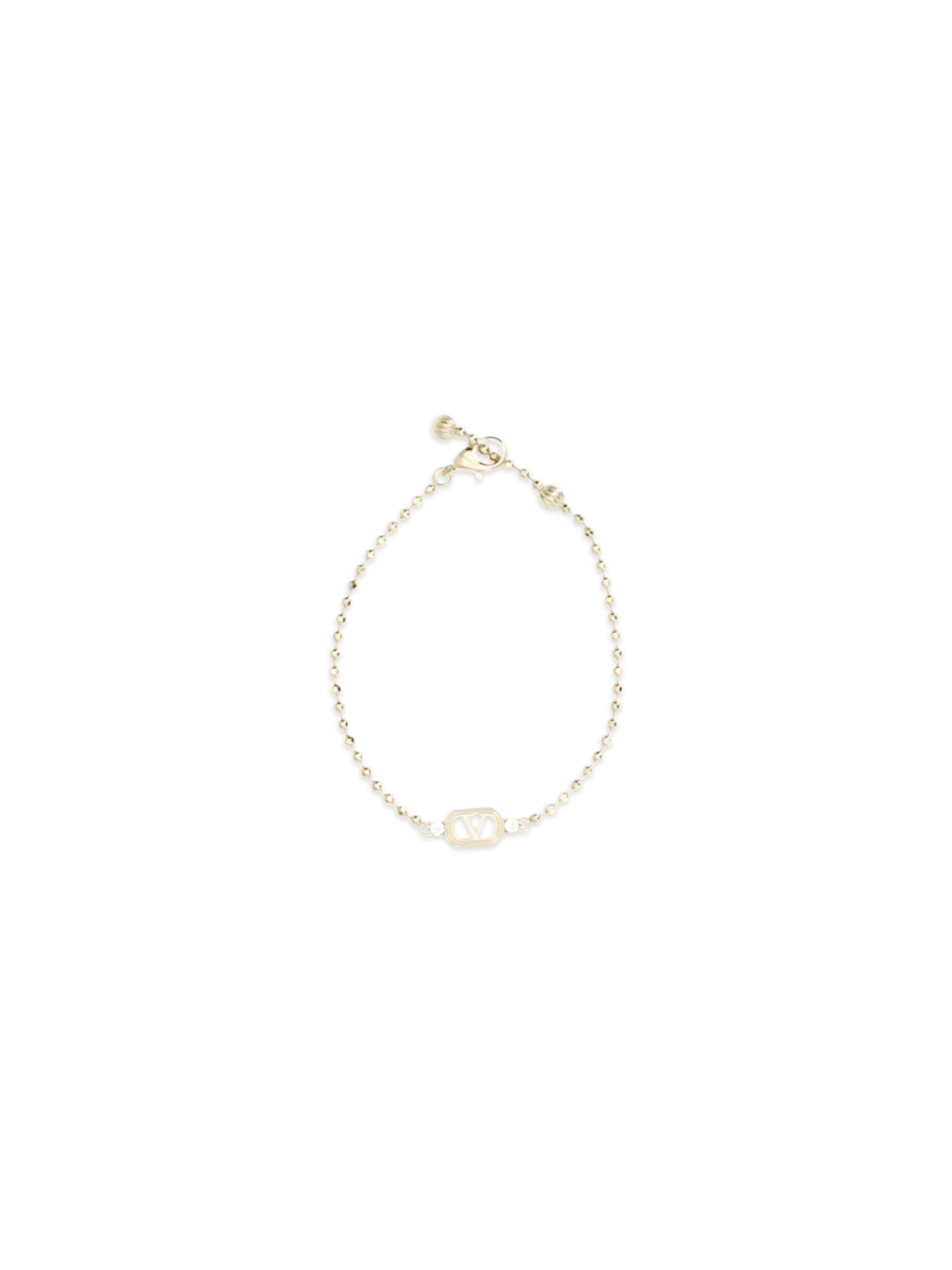 Valentino Garavani Women Ovalette Bracelet In Metal And Swarovski® Crystals VALENTINO GARAVANI