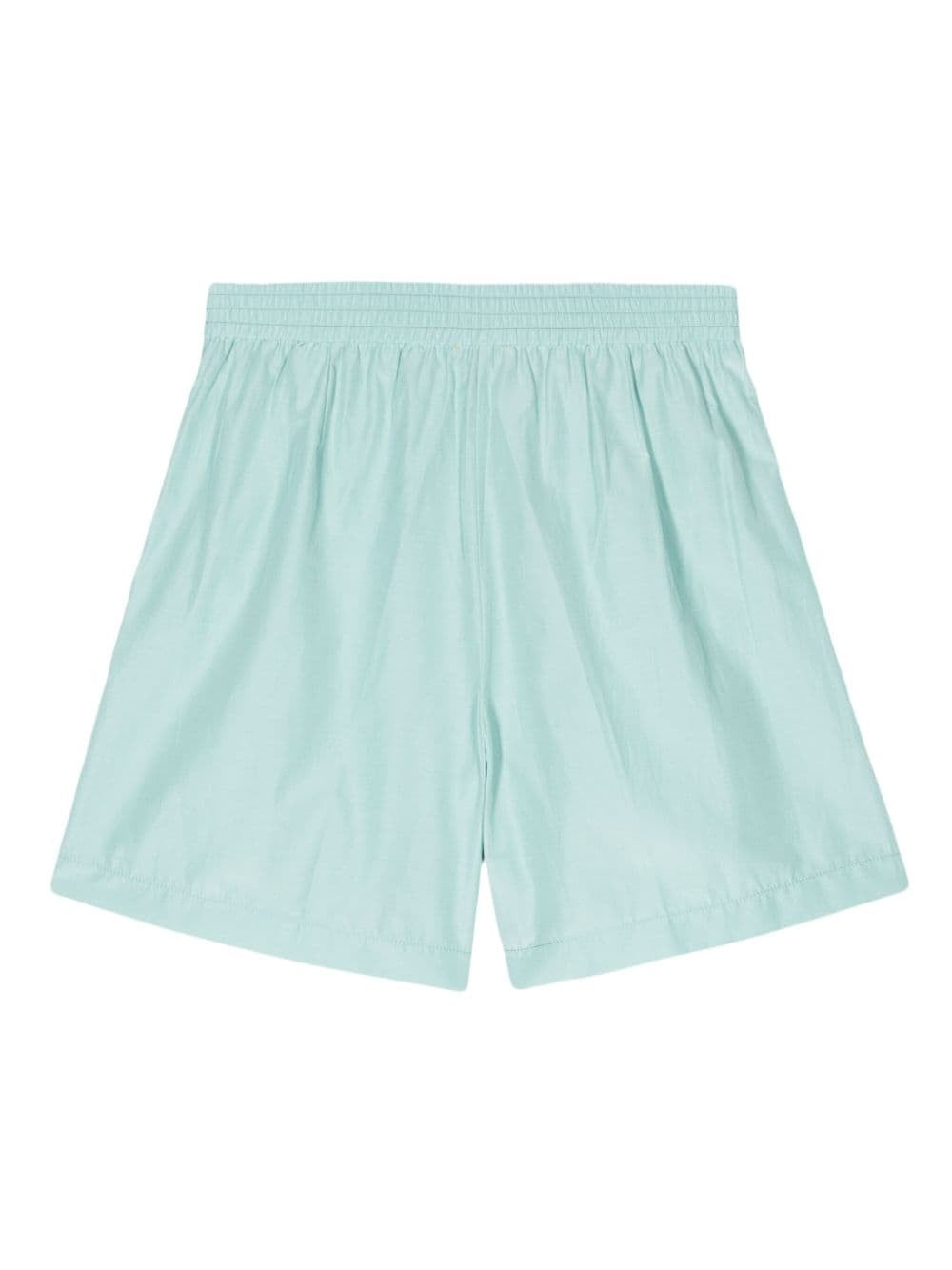 Forte_Forte Women Aqua Green Taffeta Shorts FORTE FORTE