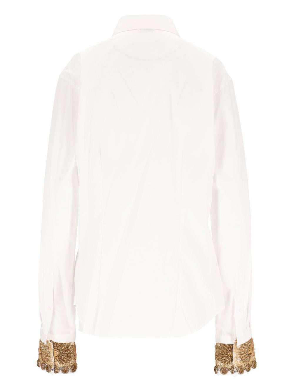 Dries Van Noten Women Embroidered Cotton Poplin Shirt DRIES VAN NOTEN