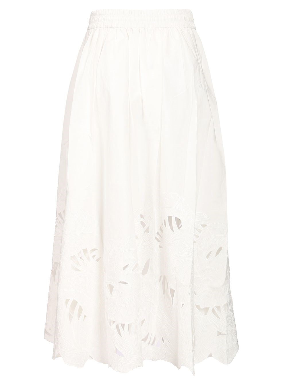 Zimmermann Women Mahon Embroidered Midi Skirt ZIMMERMANN
