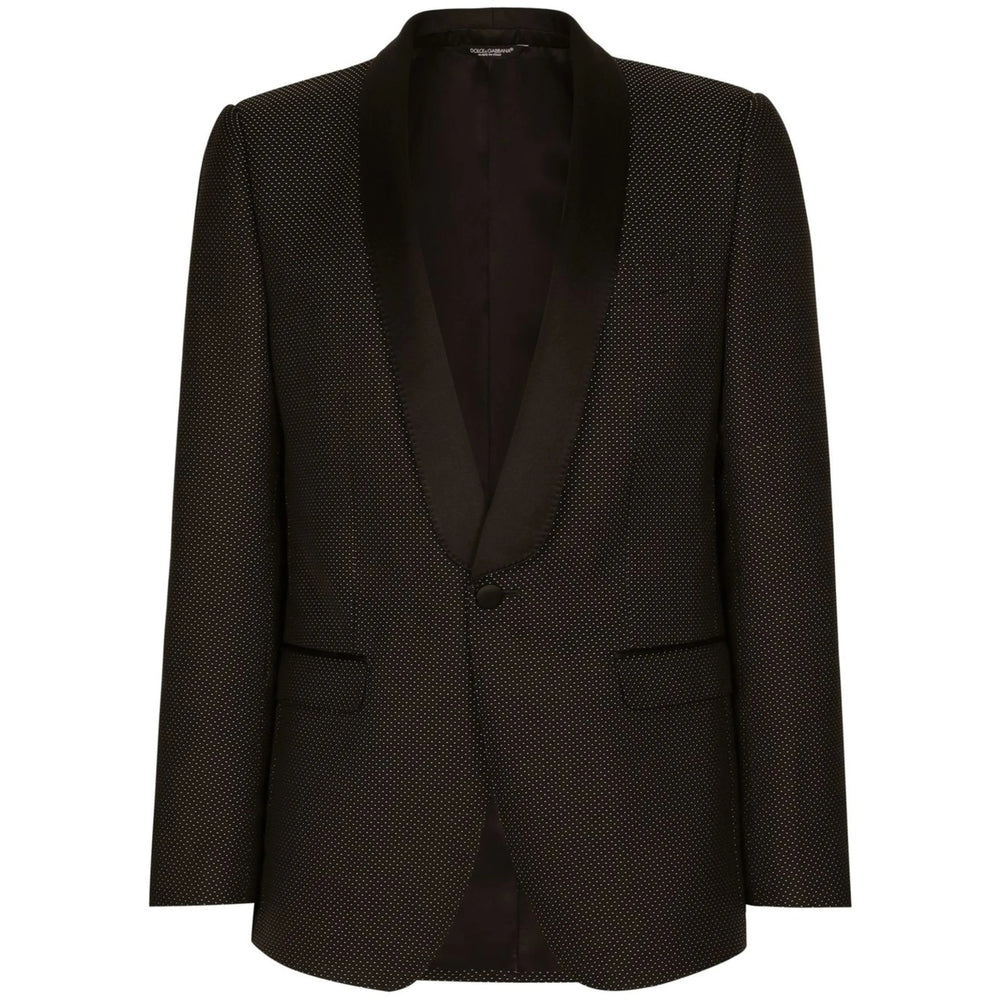 Dolce & Gabbana Black Jackets - Blazers Men DOLCE & GABBANA