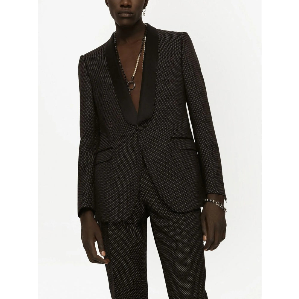 Dolce & Gabbana Black Jackets - Blazers Men DOLCE & GABBANA