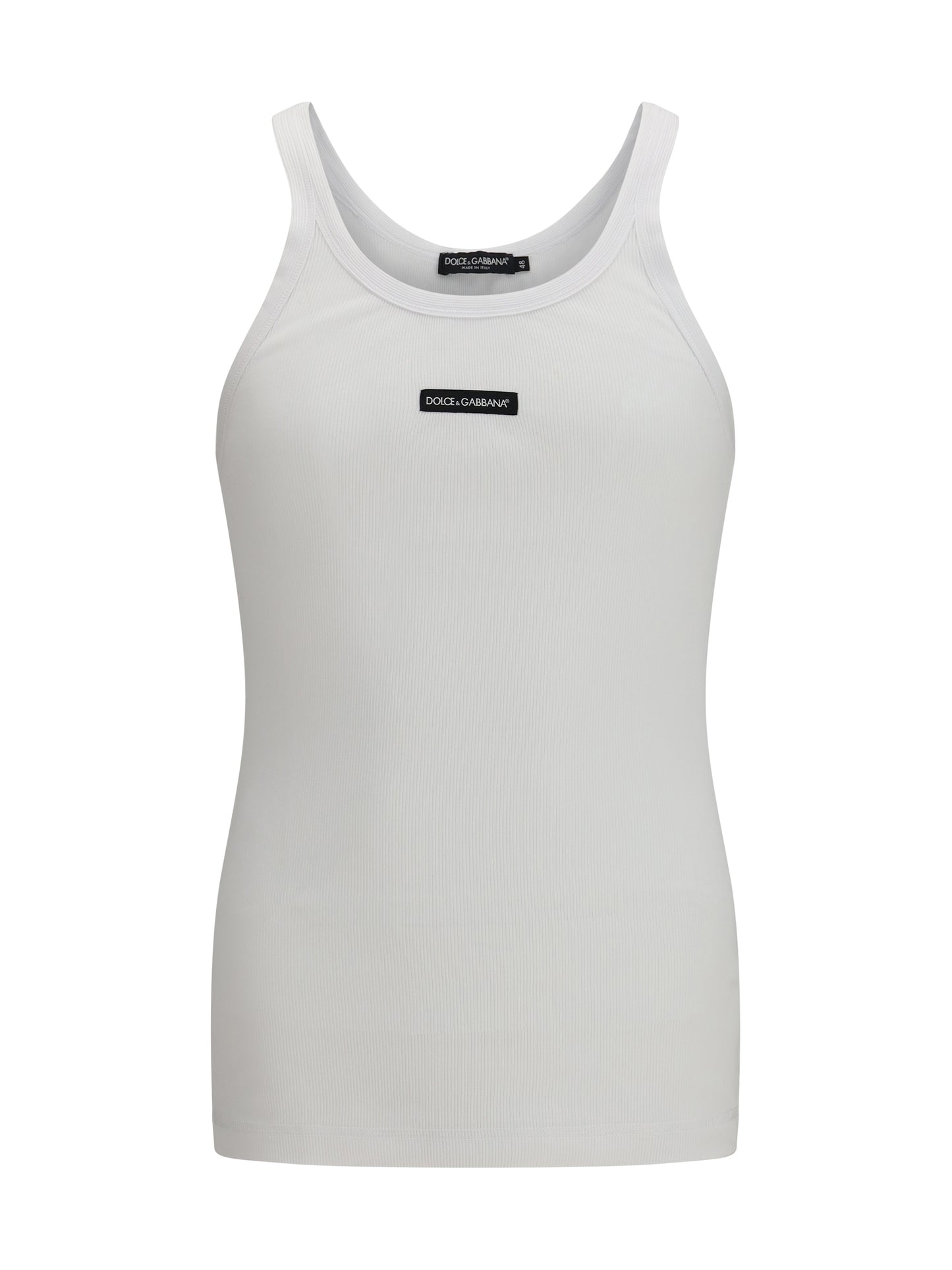 Dolce & Gabbana Men Cotton Printed Tank Top DOLCE & GABBANA