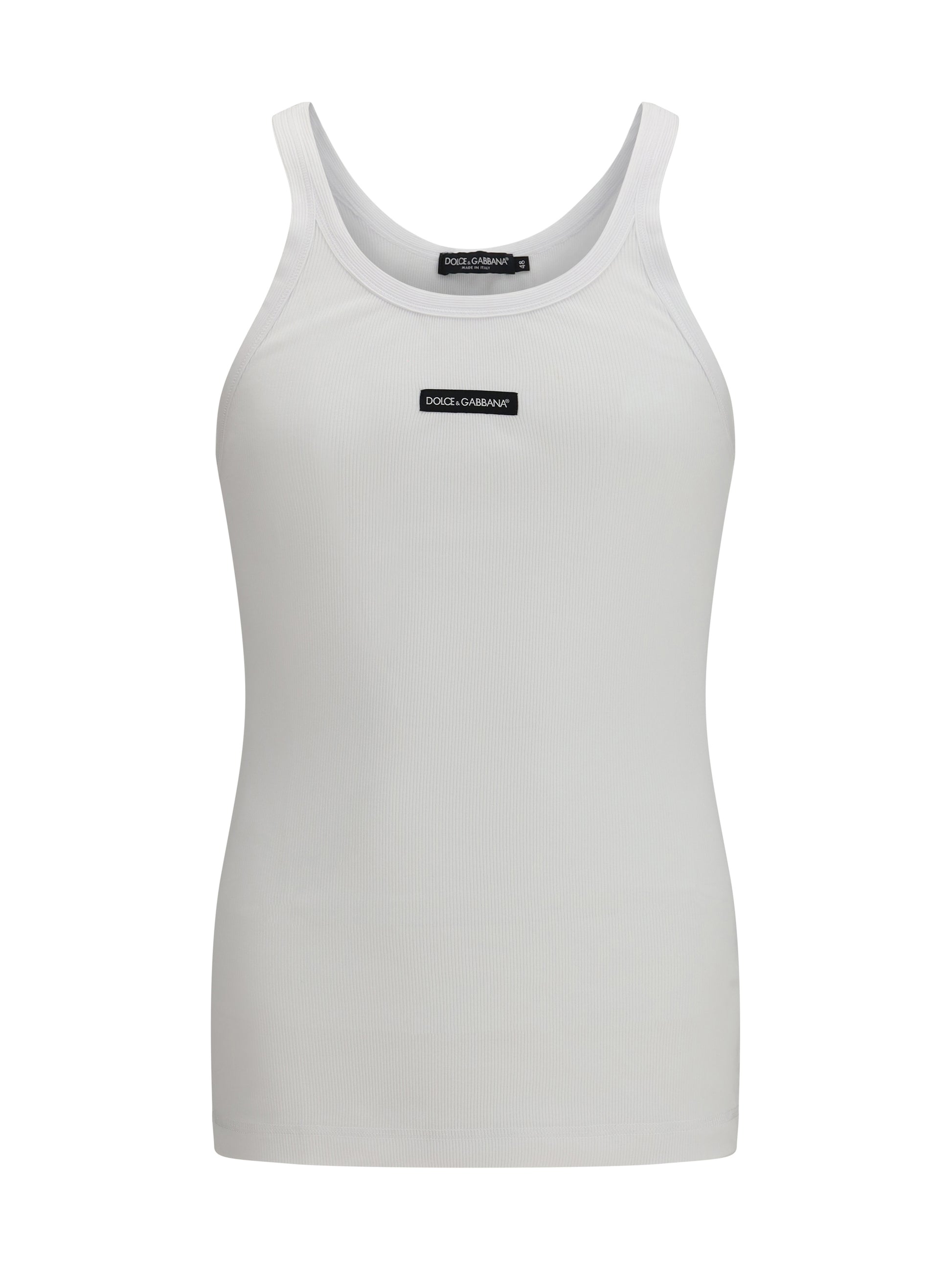 Dolce & Gabbana Men Cotton Printed Tank Top DOLCE & GABBANA