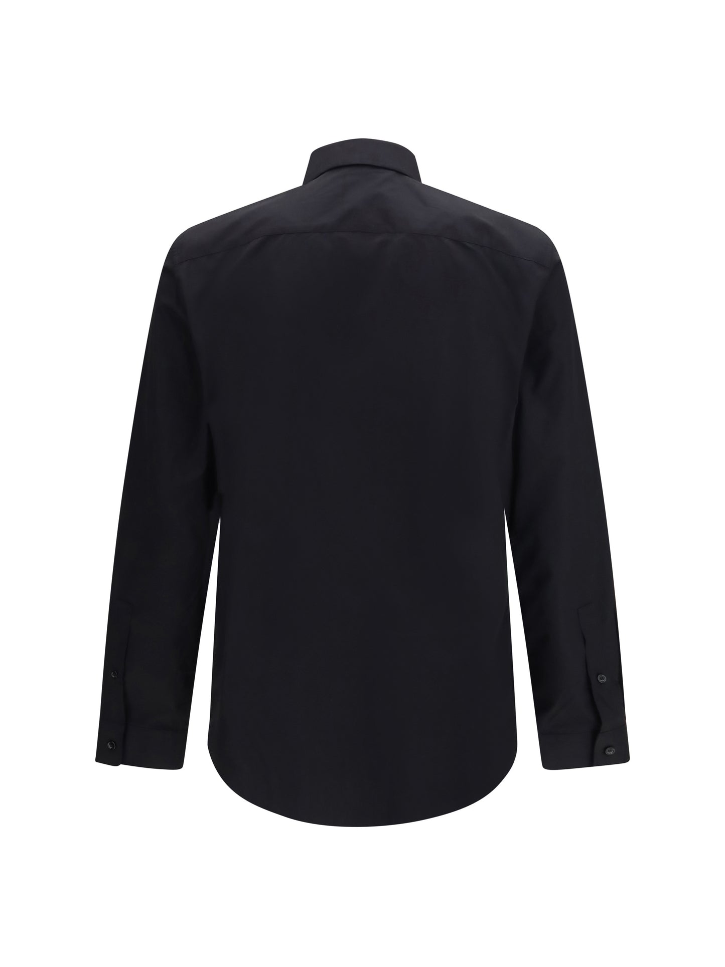 Burberry Men Cotton Shirt With Check Trims BURBERRY