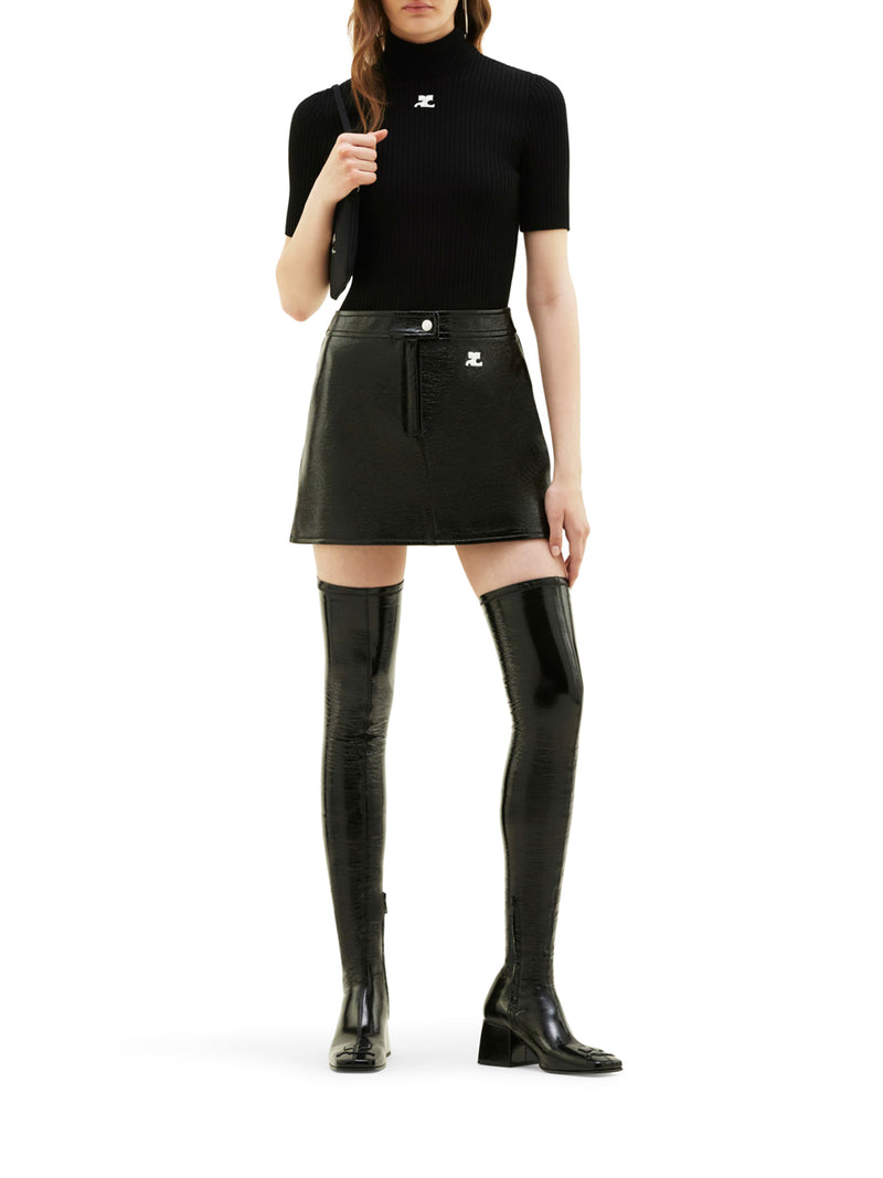 Courreges Women Reedition Vinyl Mini Skirt COURREGES