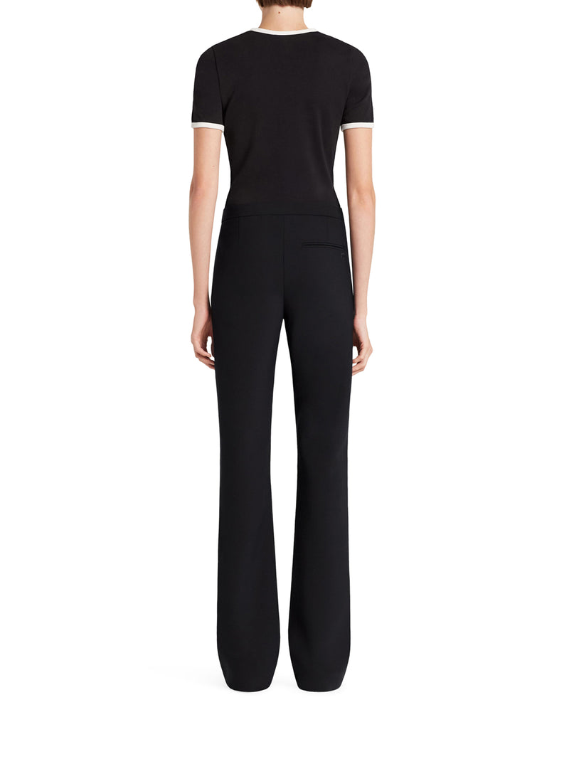 Courreges Women Cotton T Shirt With Contrasting Profiles COURREGES