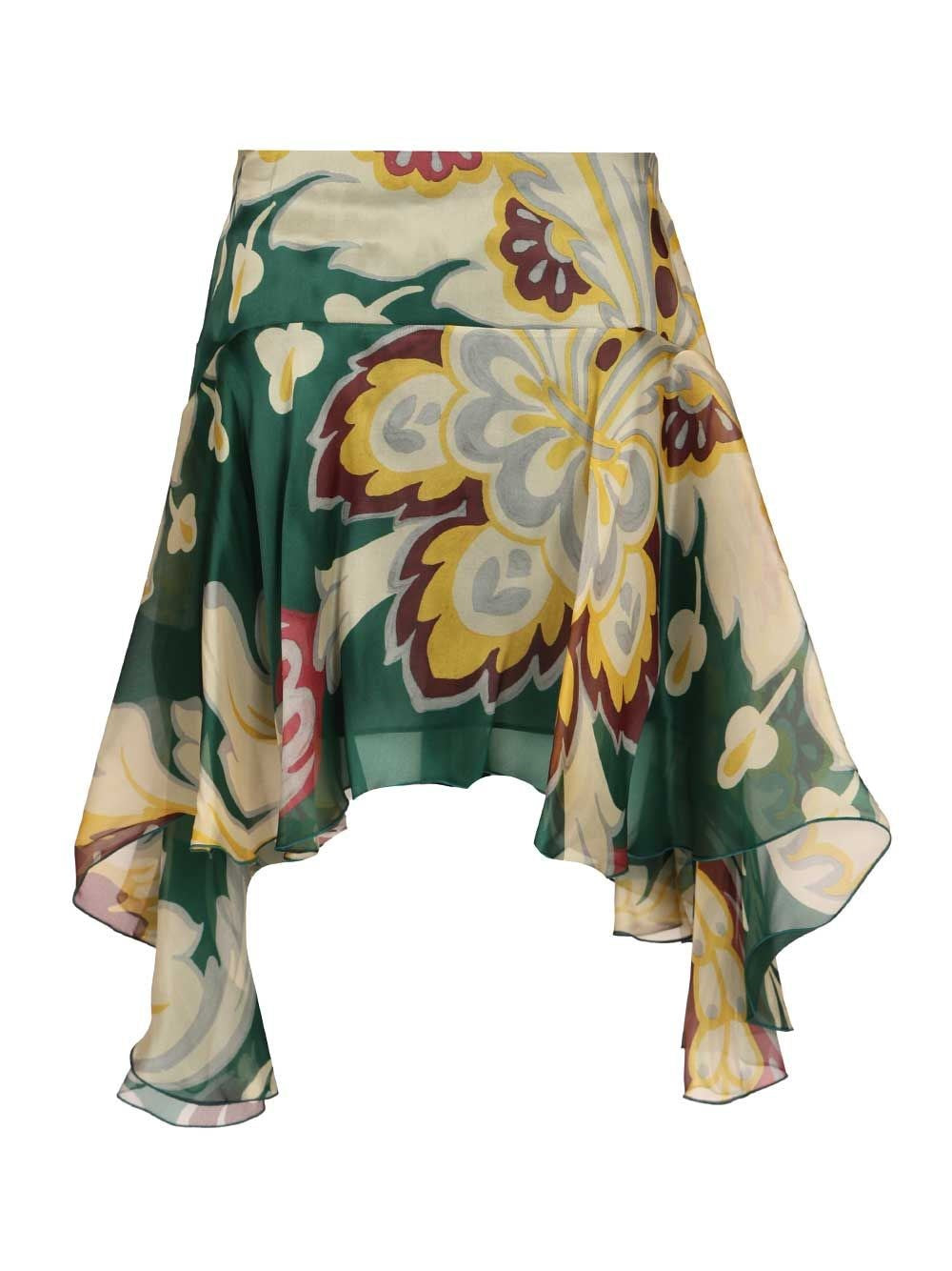 Etro Women Asymmetrical Midi Skirt ETRO