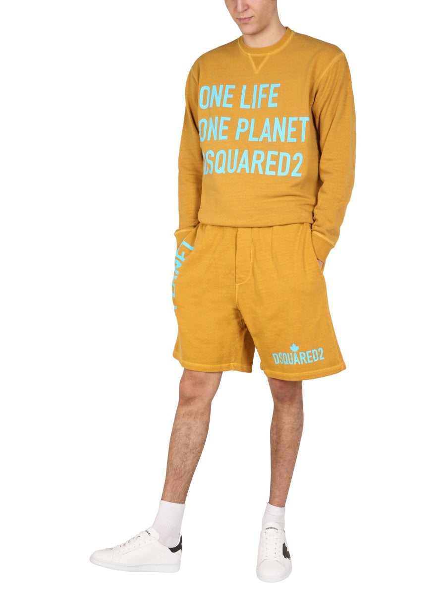 Dsquared Men "One Life One Planet" Bermuda Shorts DSQUARED2