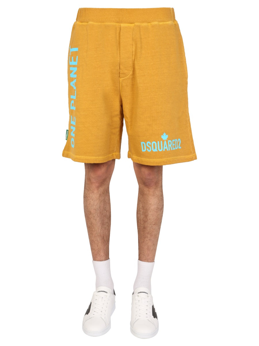 Dsquared Men "One Life One Planet" Bermuda Shorts DSQUARED2