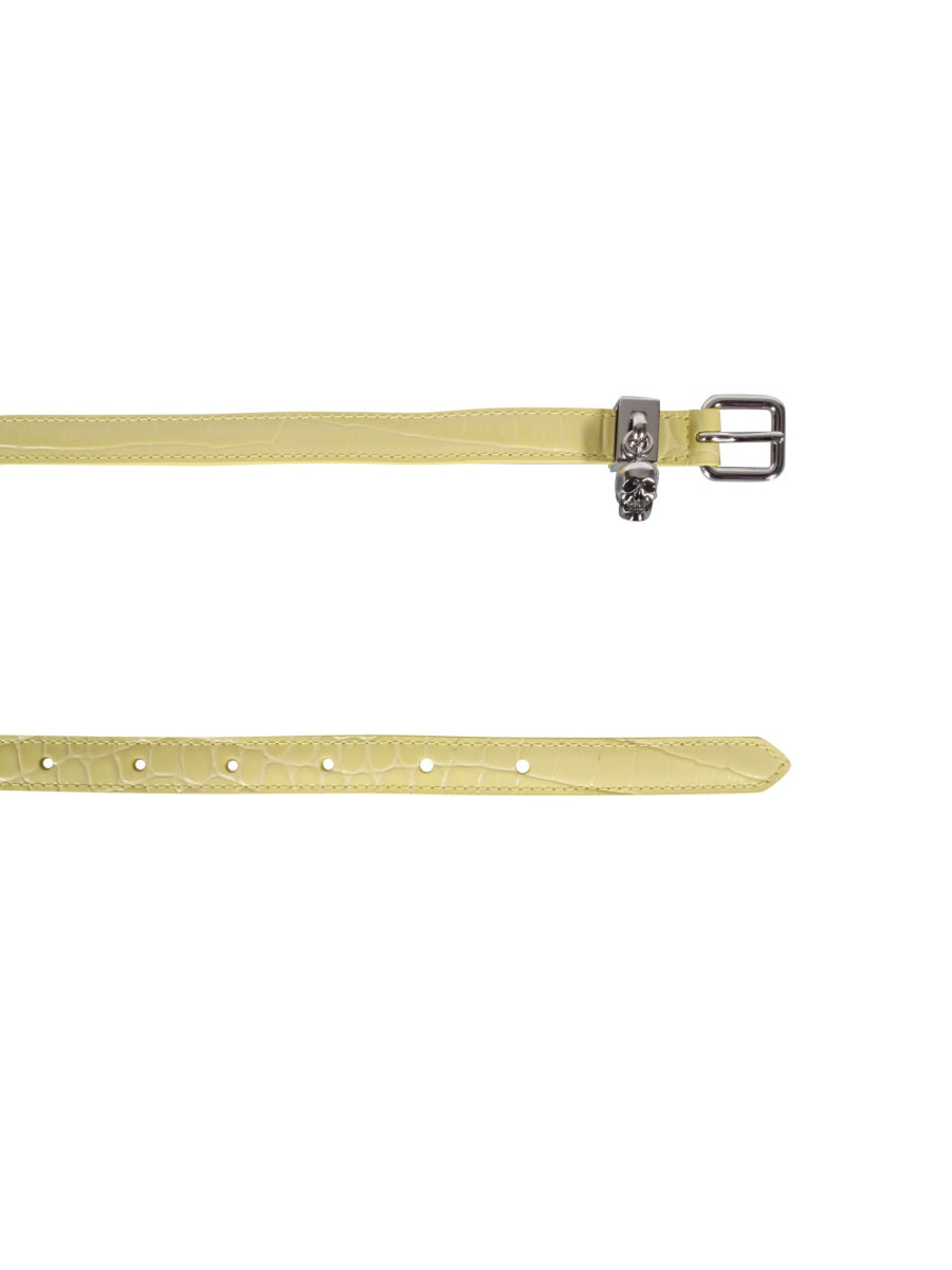 Alexander Mcqueen Women Double Belt With Skull And Pavè ALEXANDER MCQUEEN
