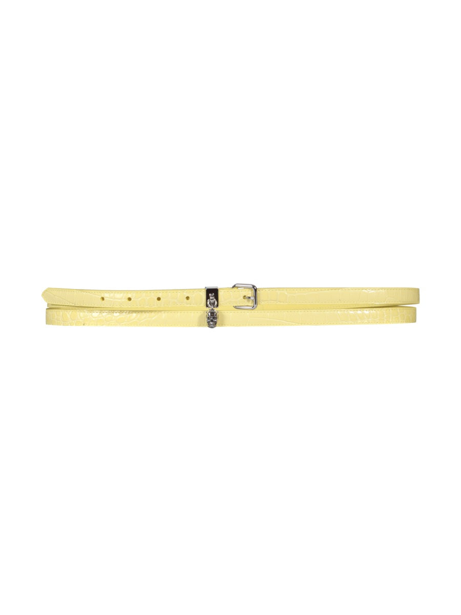 Alexander Mcqueen Women Double Belt With Skull And Pavè ALEXANDER MCQUEEN