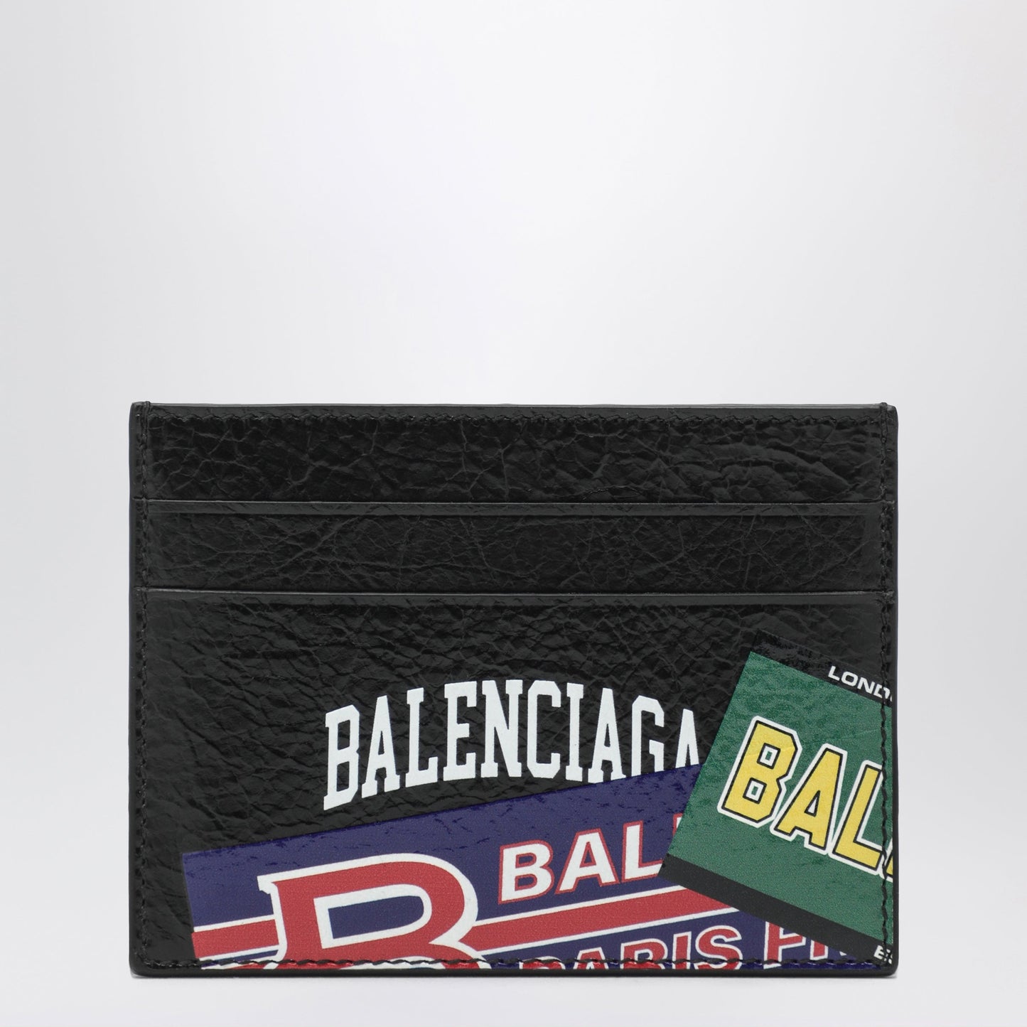 Balenciaga Black Leather Cash Card Holder Men BALENCIAGA