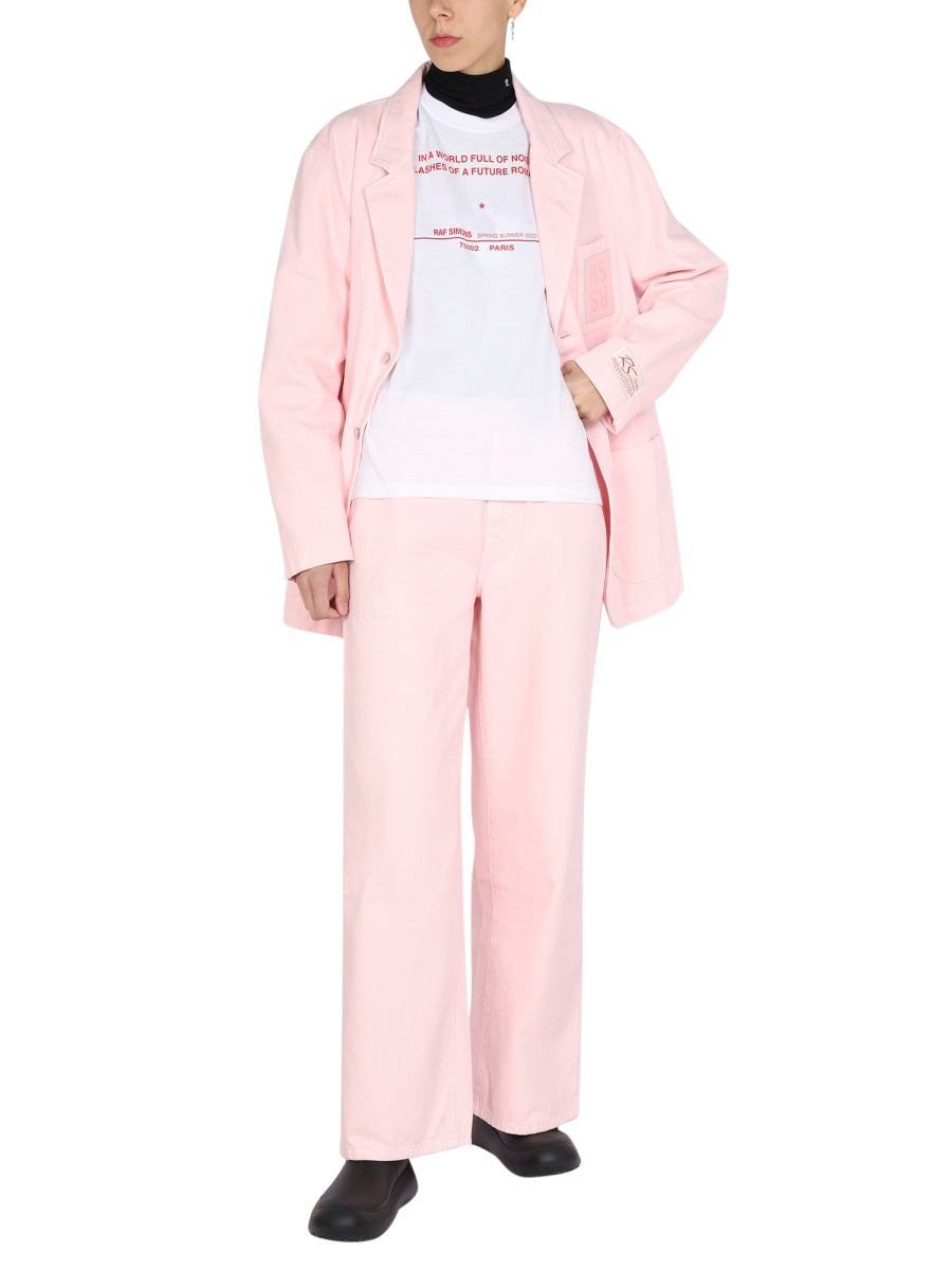 Raf Simons Women Logo Print T-Shirt RAF SIMONS