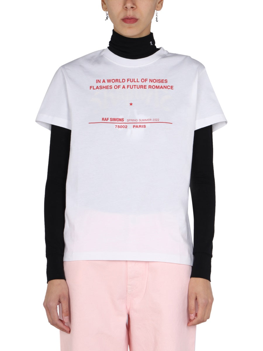 Raf Simons Women Logo Print T-Shirt RAF SIMONS