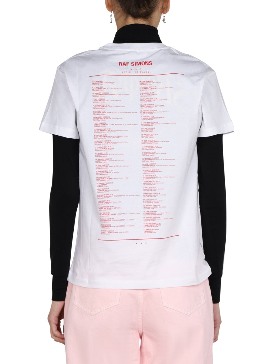 Raf Simons Women Logo Print T-Shirt RAF SIMONS