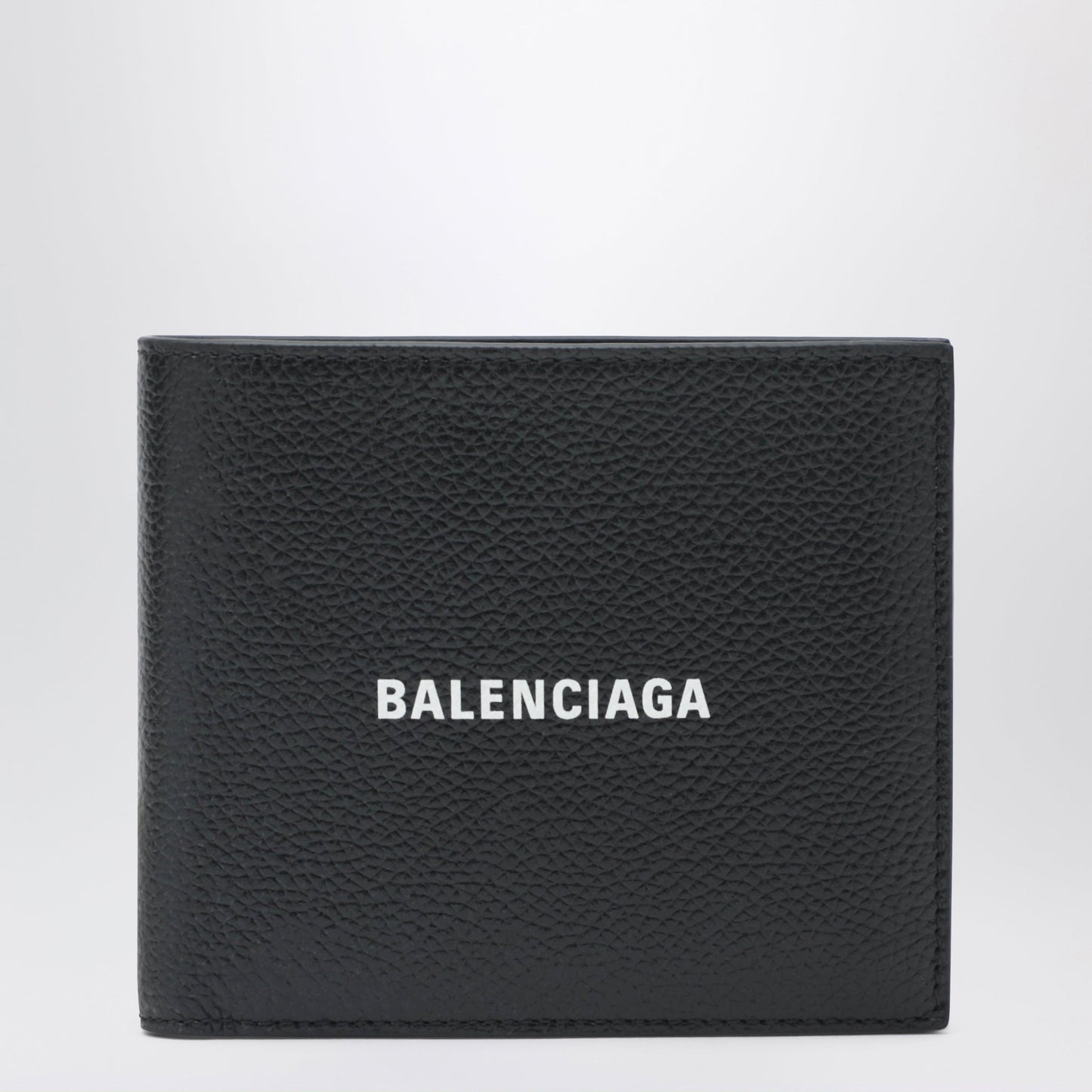 Balenciaga Black Horizontal Wallet With Logo Men BALENCIAGA