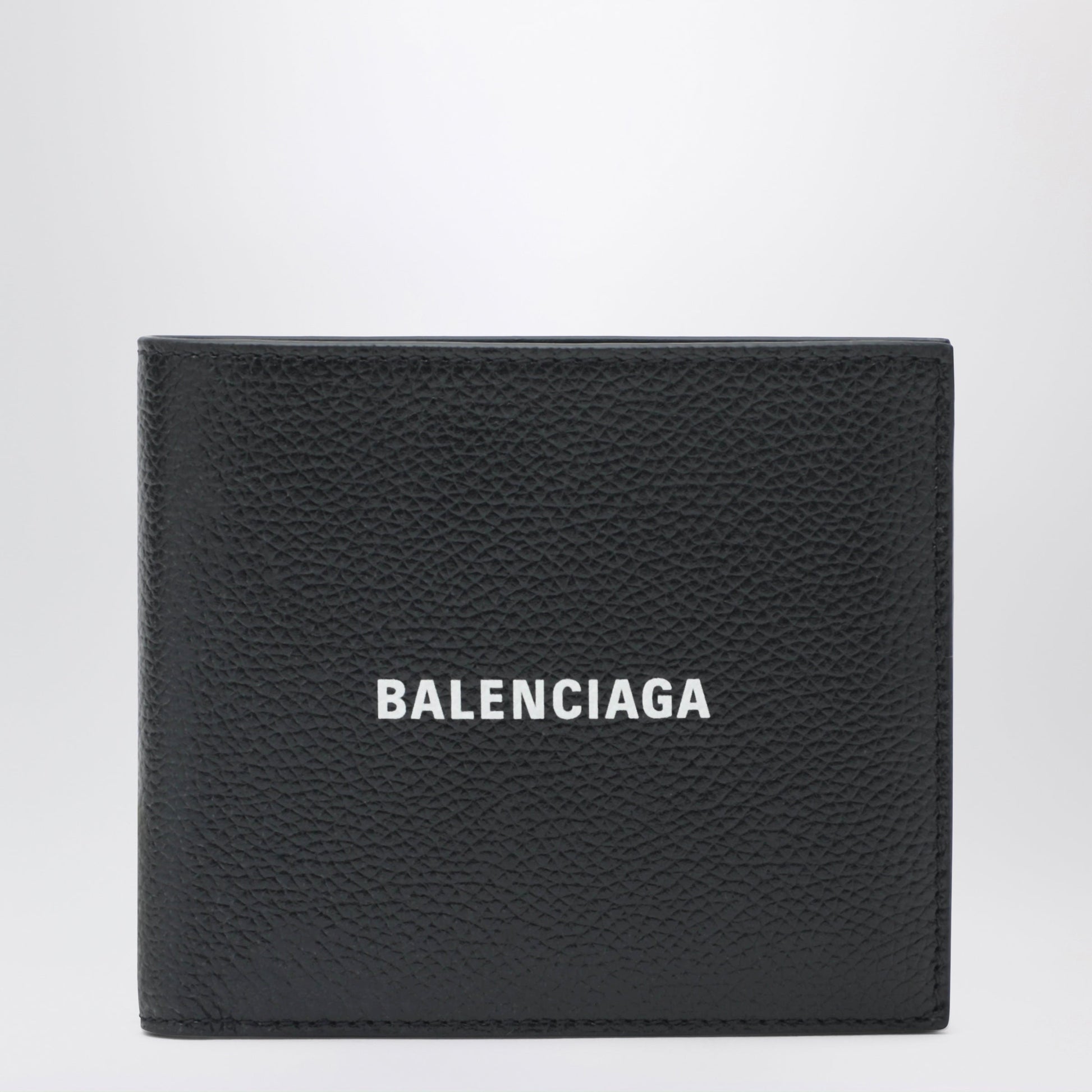 Balenciaga Black Horizontal Wallet With Logo Men BALENCIAGA