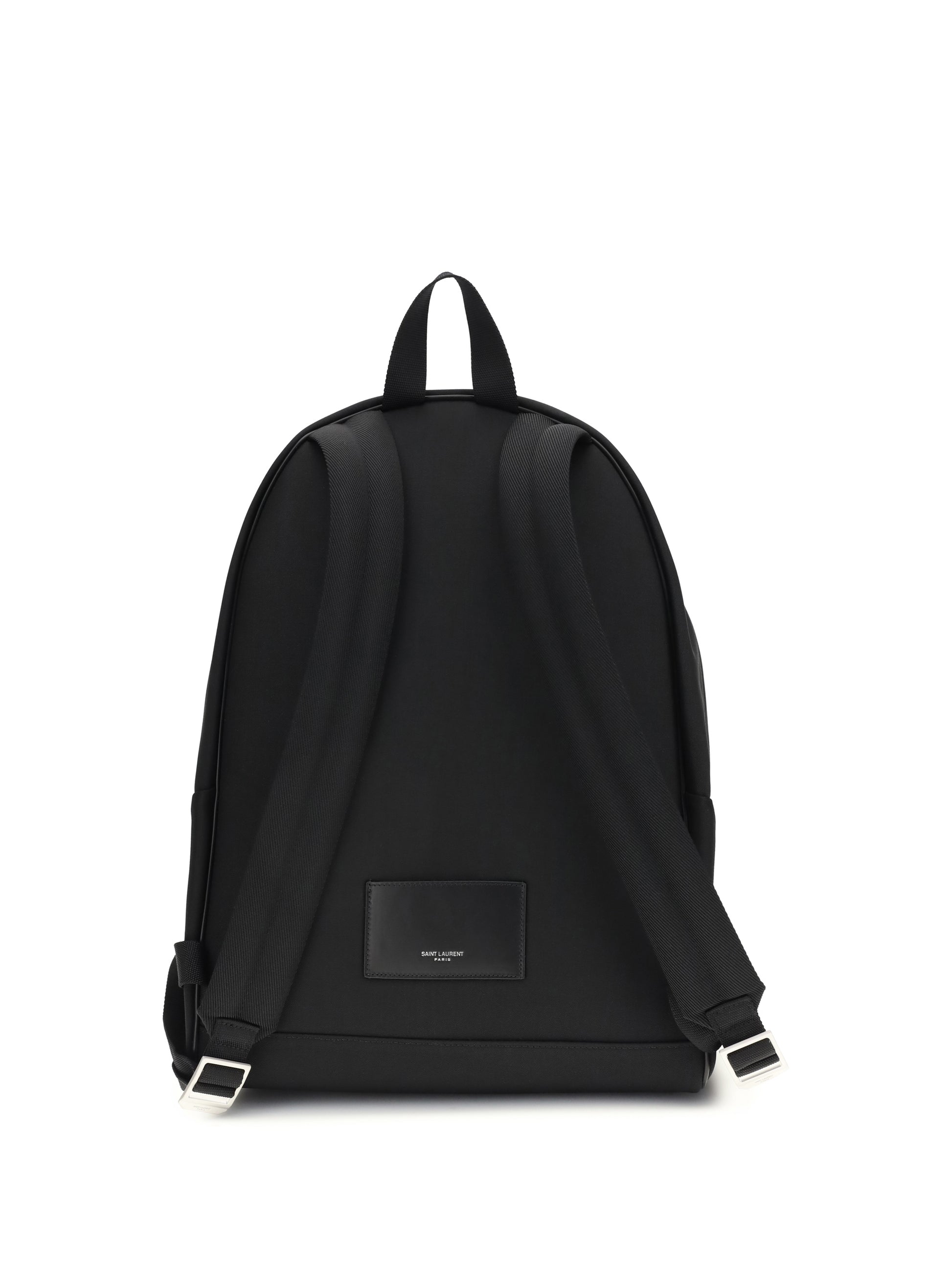 Saint Laurent Men City Backpack In Leather And Nylon SAINT LAURENT