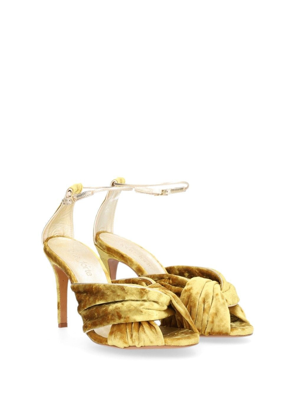 Forte_Forte Women Heliodore High Heel Velvet Crossover Sandal FORTE FORTE