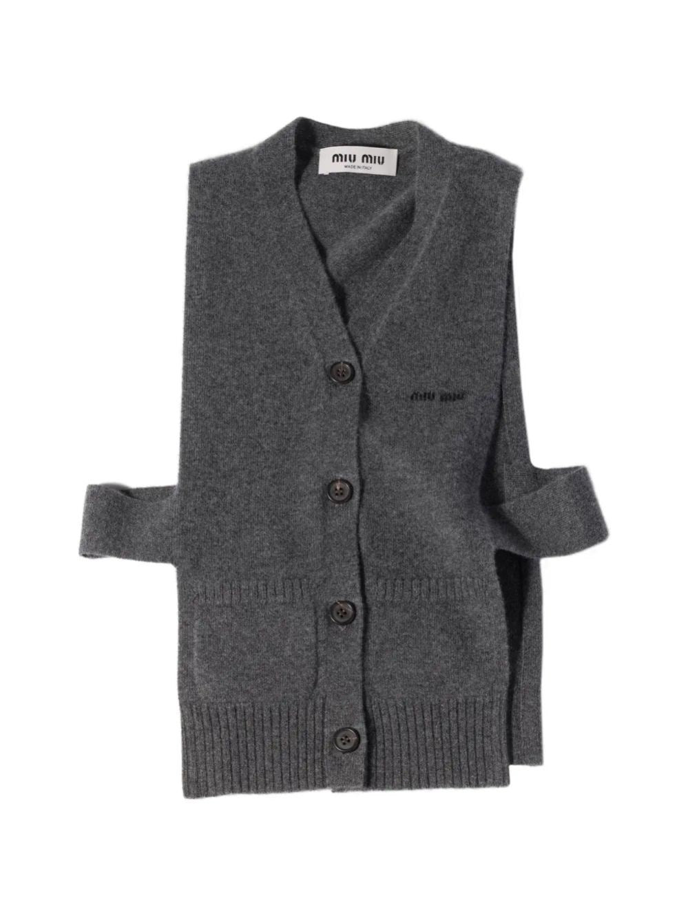 Miu Miu Women Cashmere Cardigan Vest MIU MIU