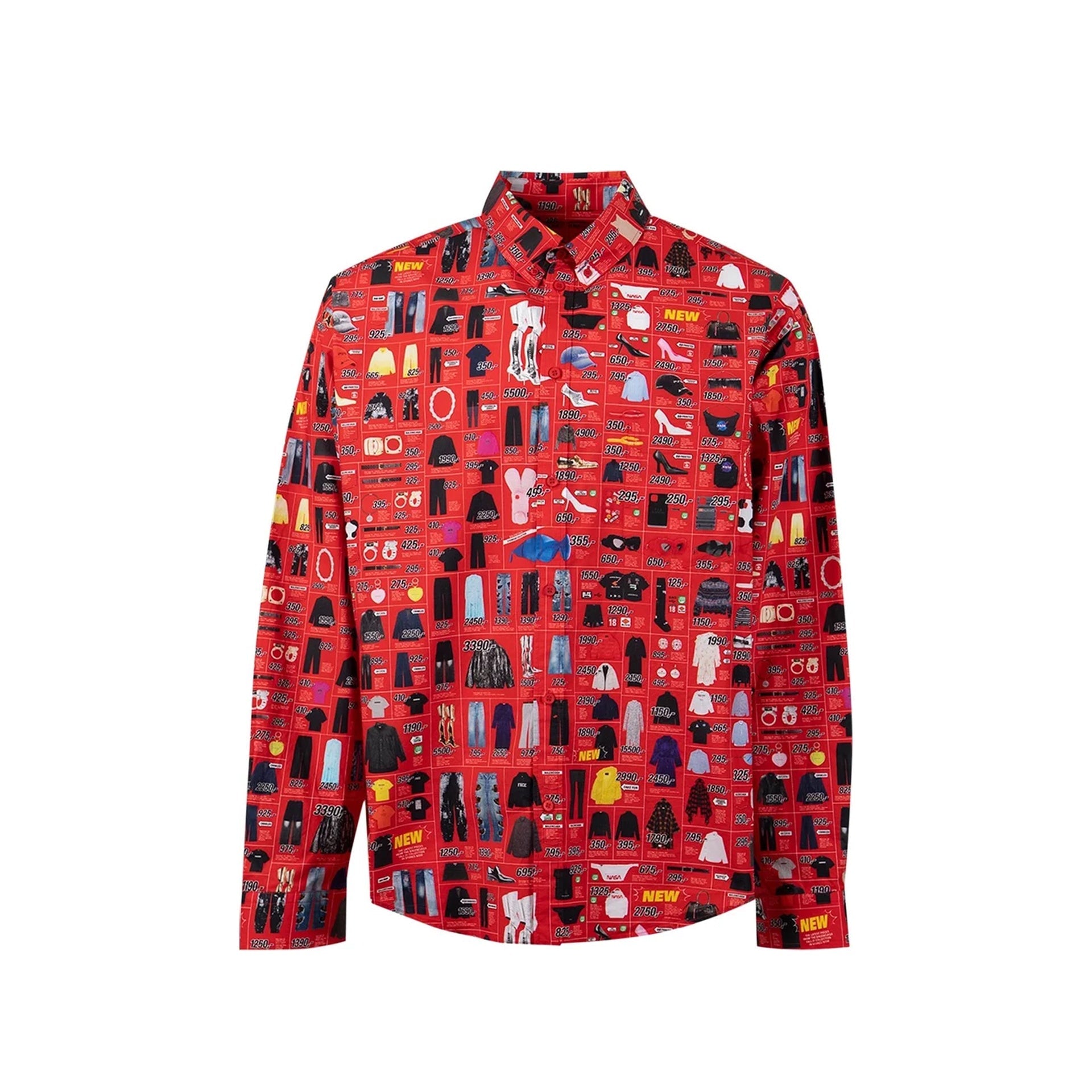Balenciaga Printed Shirt Men BALENCIAGA