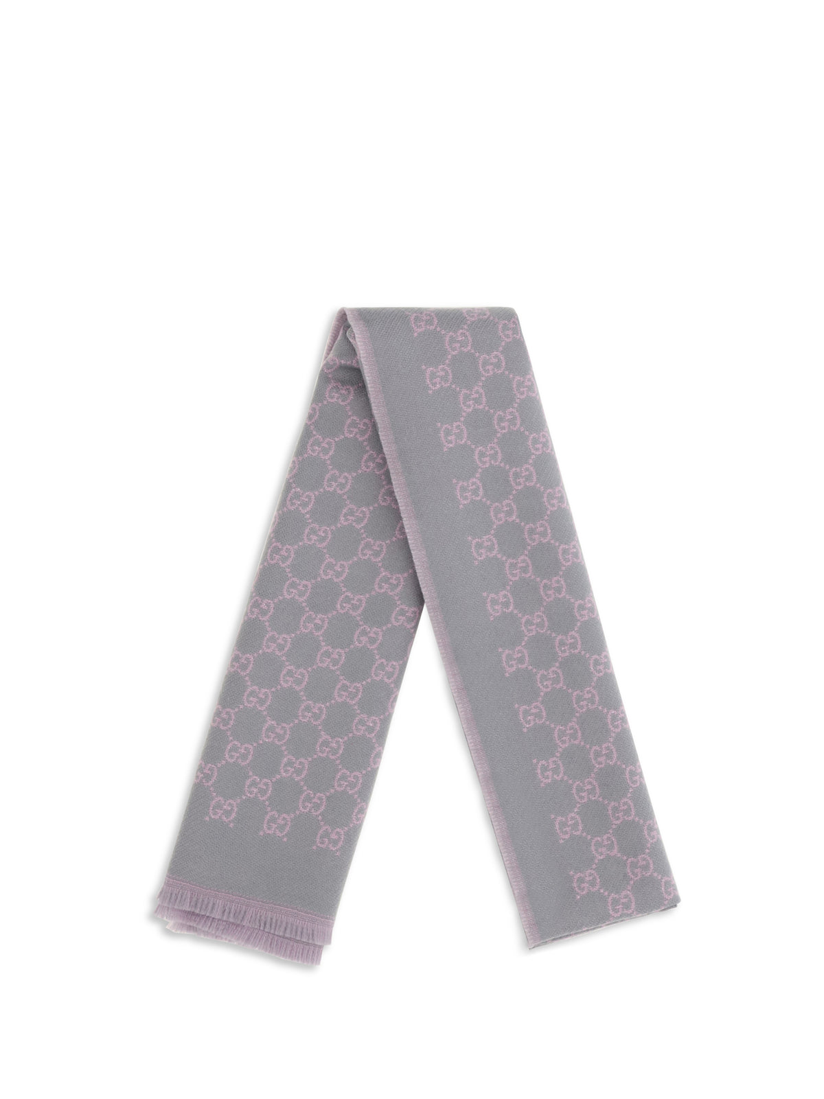Gucci Women Miss Stenny Gg Monogram Wool Scarf GUCCI