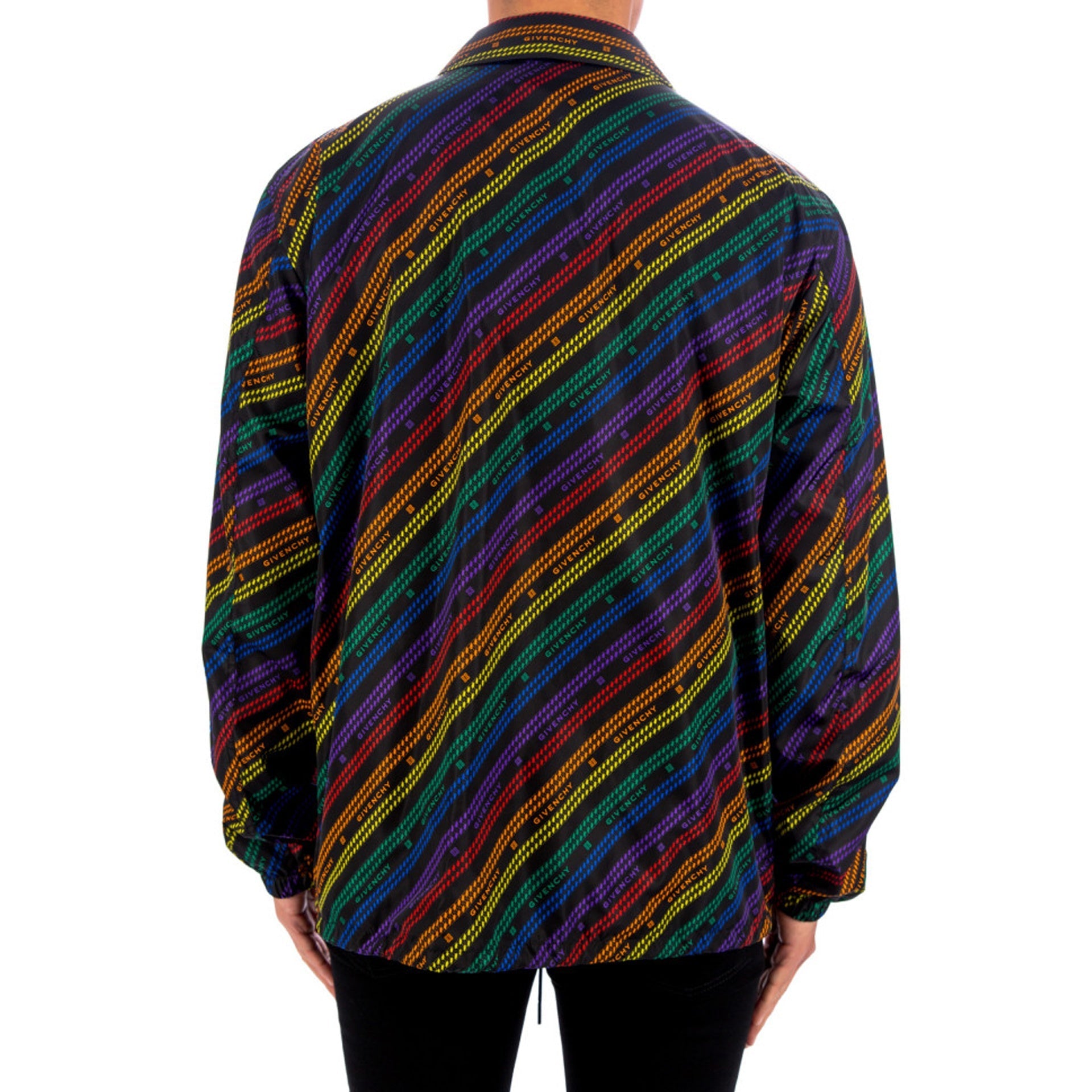 Givenchy Rainbow Chain Nylon Jacket Men GIVENCHY