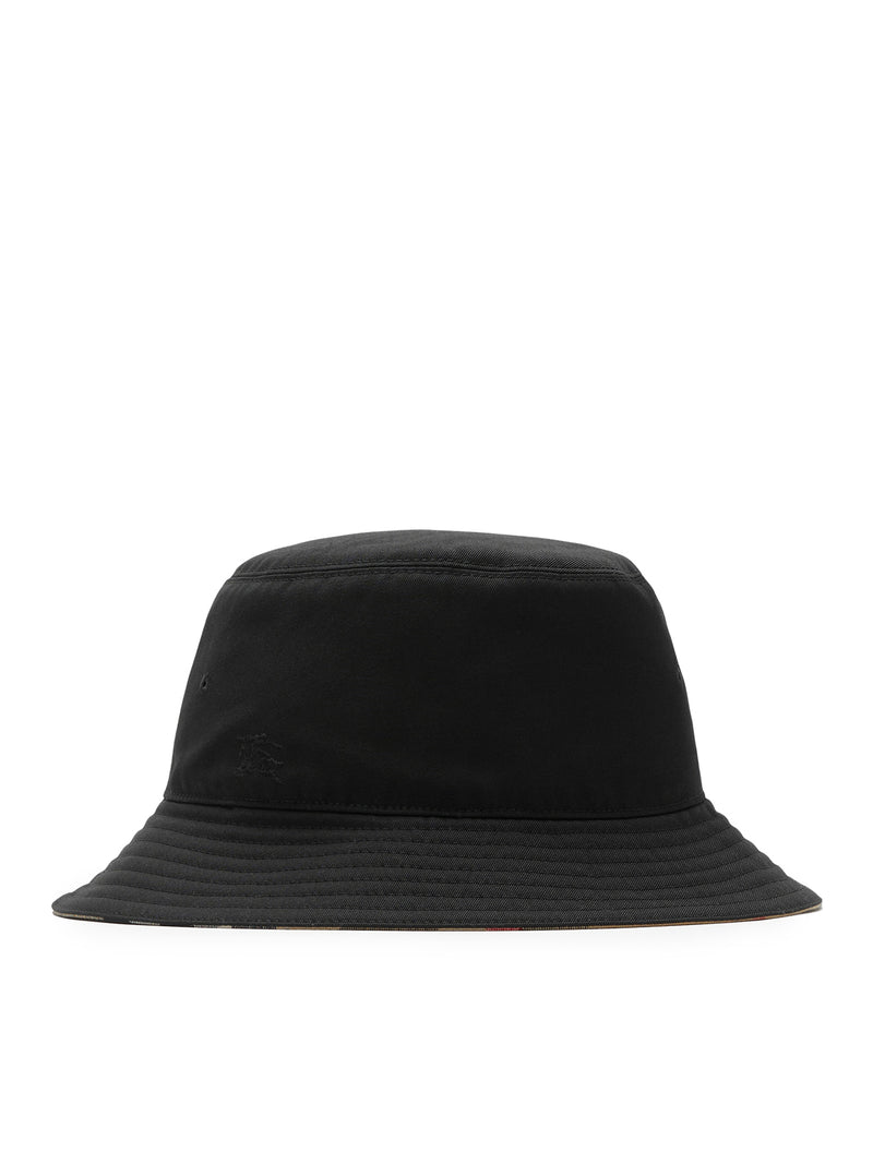 Burberry Men Reversible Cotton Blend Bucket Hat BURBERRY