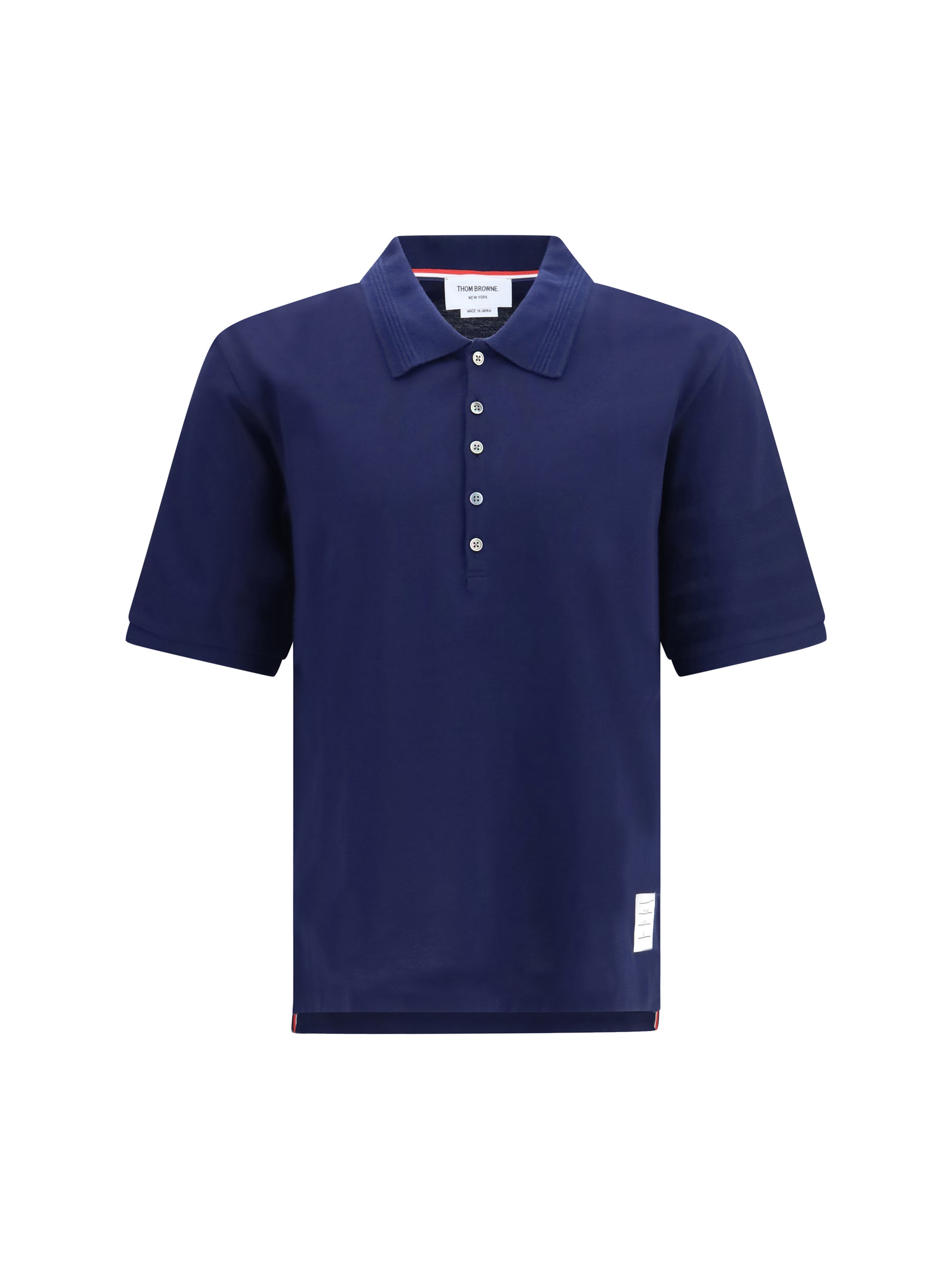 Thom Browne Men 4-Bar Cotton Jersey Polo THOM BROWNE