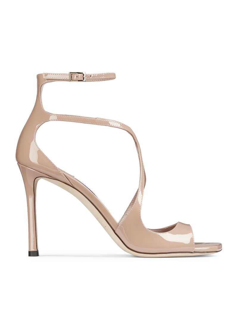 Jimmy Choo Women Azia95 Patent Leather Sandals In Pastel Pink JIMMY CHOO