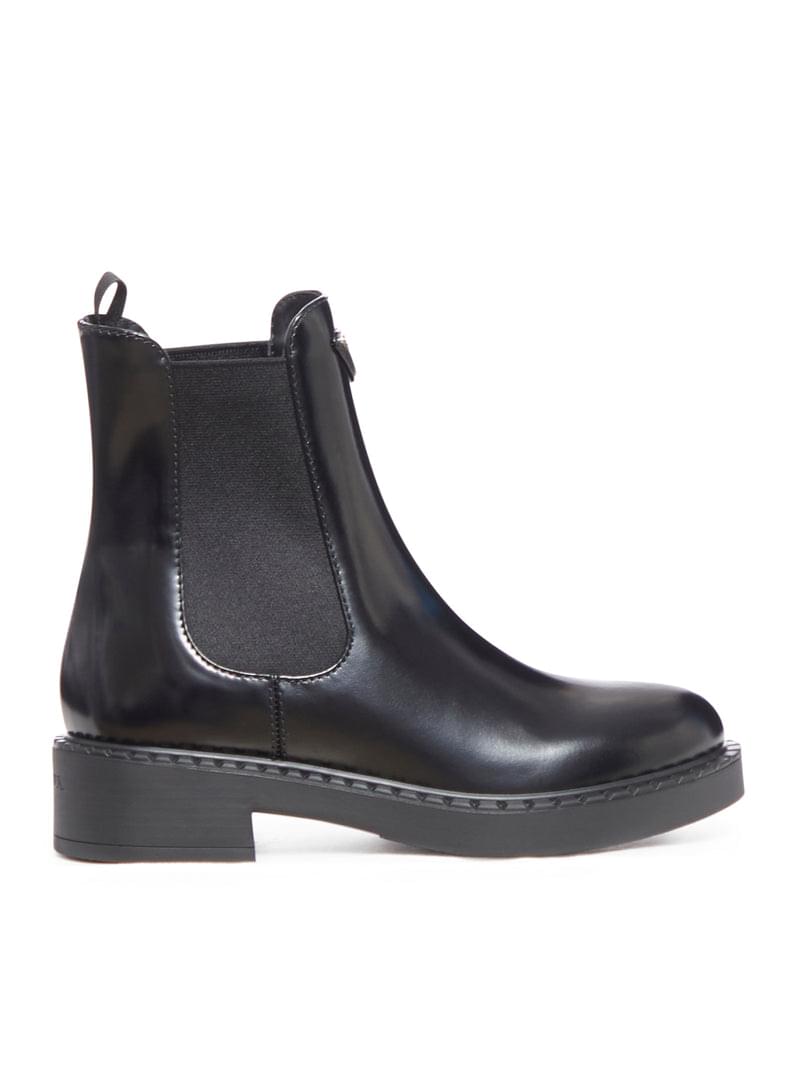 Prada Women Brushed Leather Ankle Boots PRADA