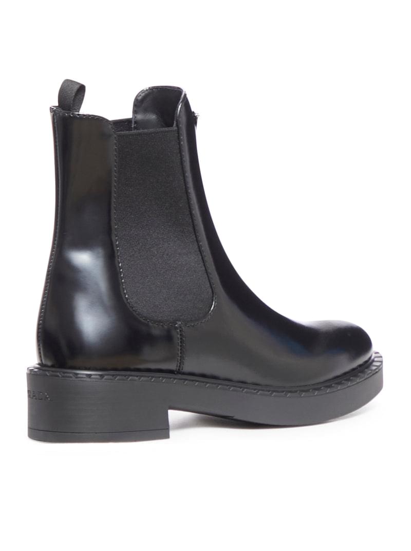 Prada Women Brushed Leather Ankle Boots PRADA