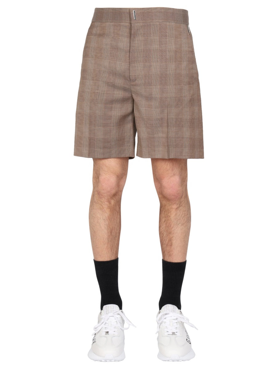 Givenchy Men Prince Of Wales Pattern Bermuda GIVENCHY