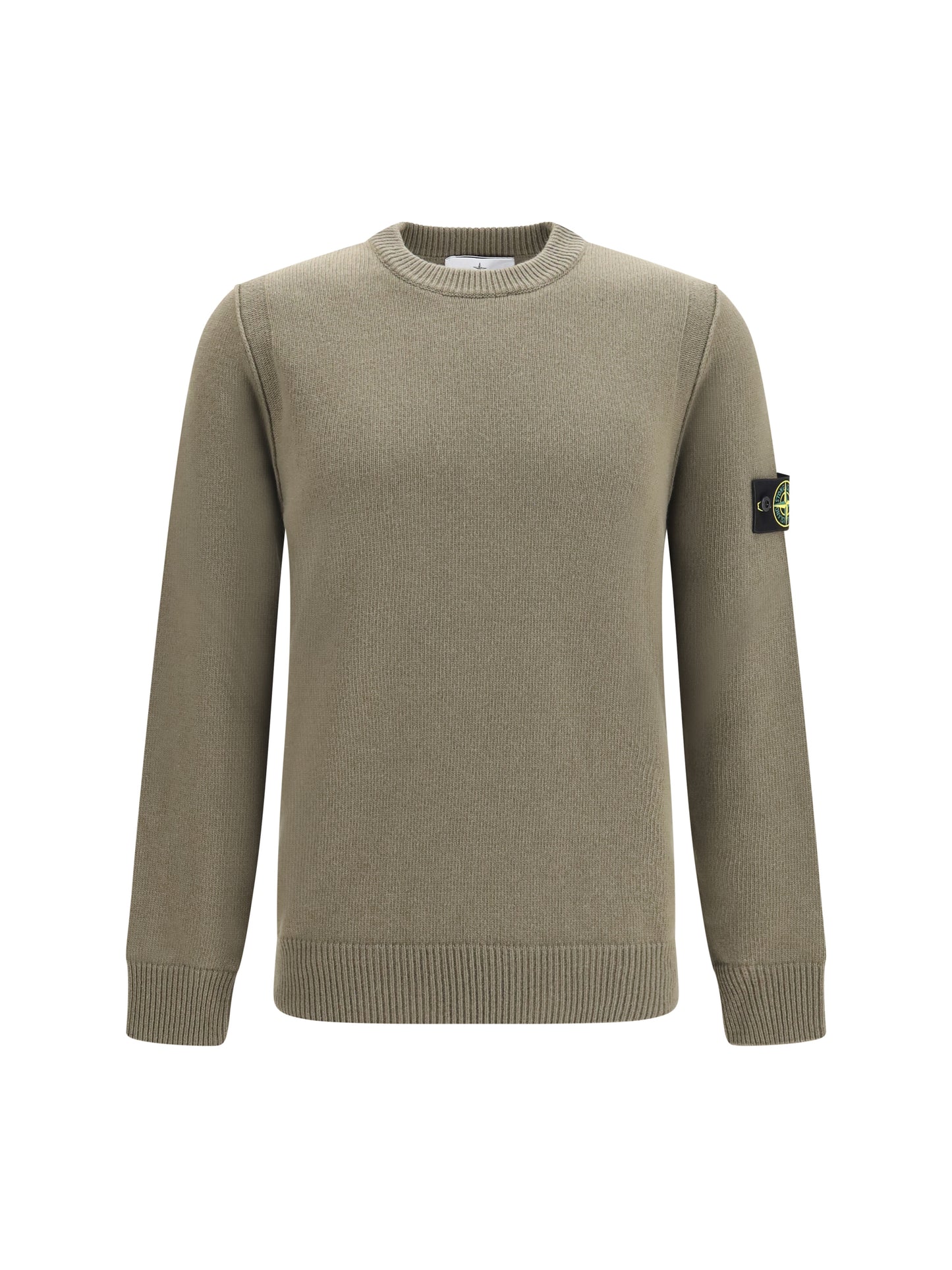 Stone Island Men Sweater Crewneck With Logo Patch On The Sleeve STONE ISLAND